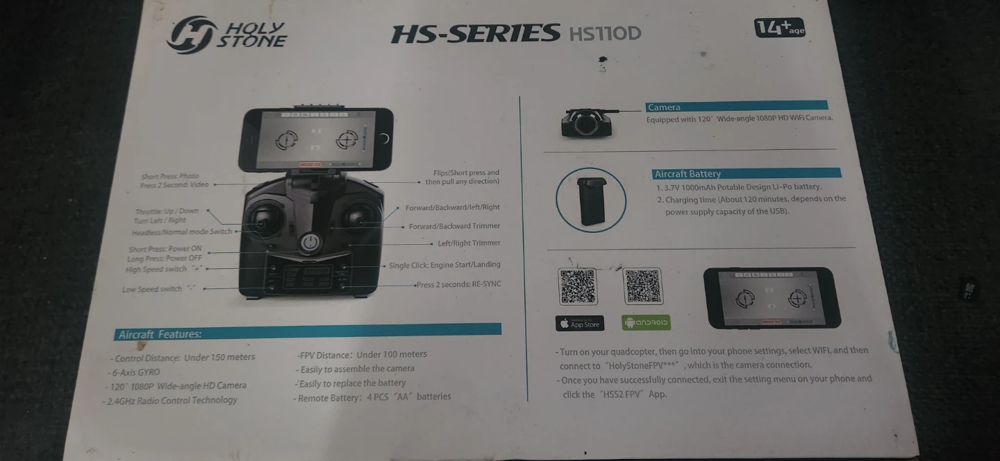 Holy Stone HS110D HS-Series Drone with 1080P HD Camera - photo 2