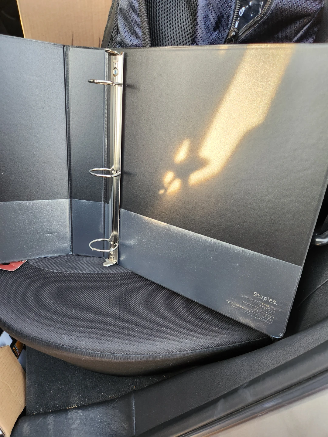 Staples Black 3-Ring Binder