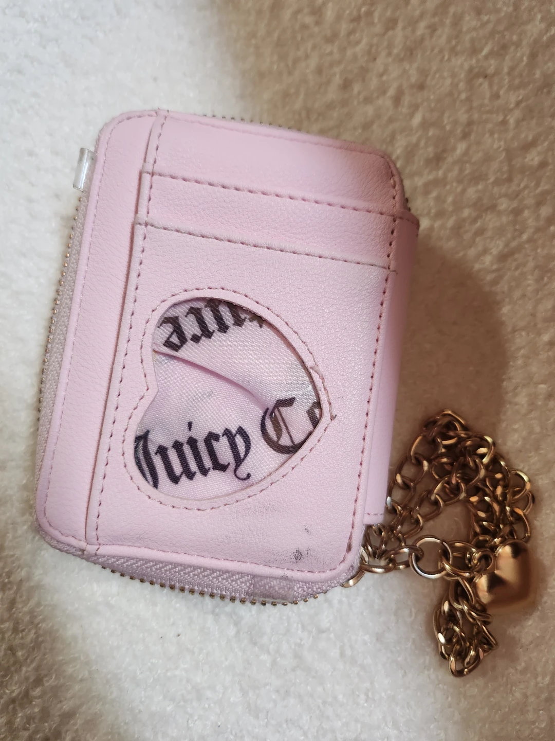 Juicy Couture Pink Velour Wallet with Charm - photo 2