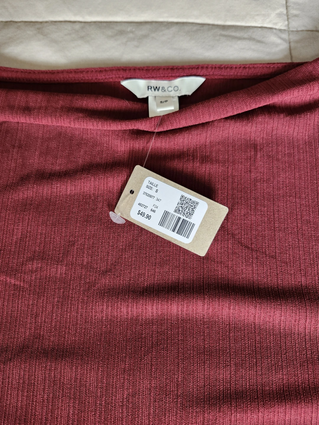 RW&Co - Brick Red Top in Small