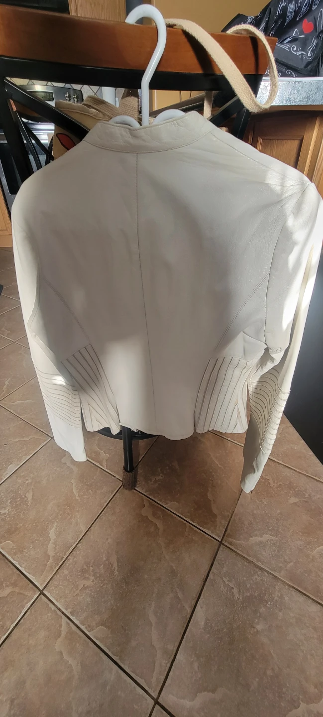Conbipel Cream Leather Jacket - photo 2
