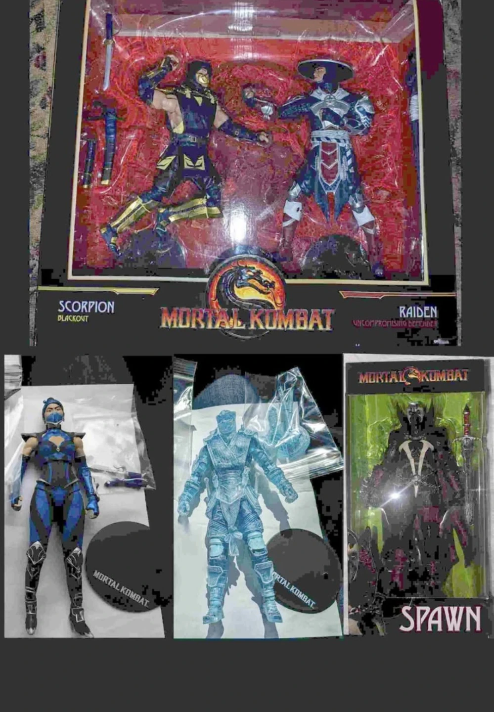 Various Mortal Kombat 11 McFarlane Figures