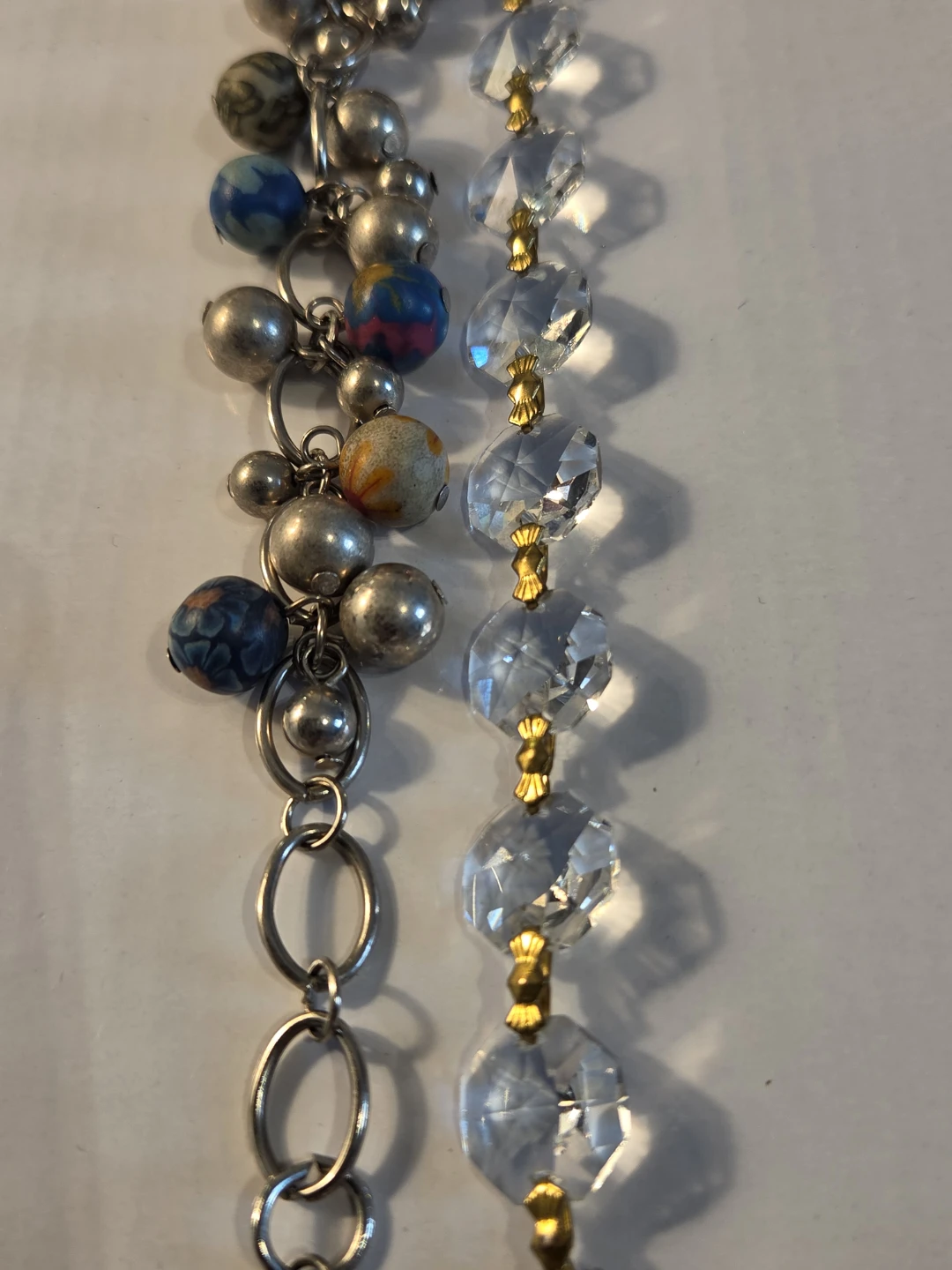 Beaded Charm Bracelet with Crystal Strands - photo 2