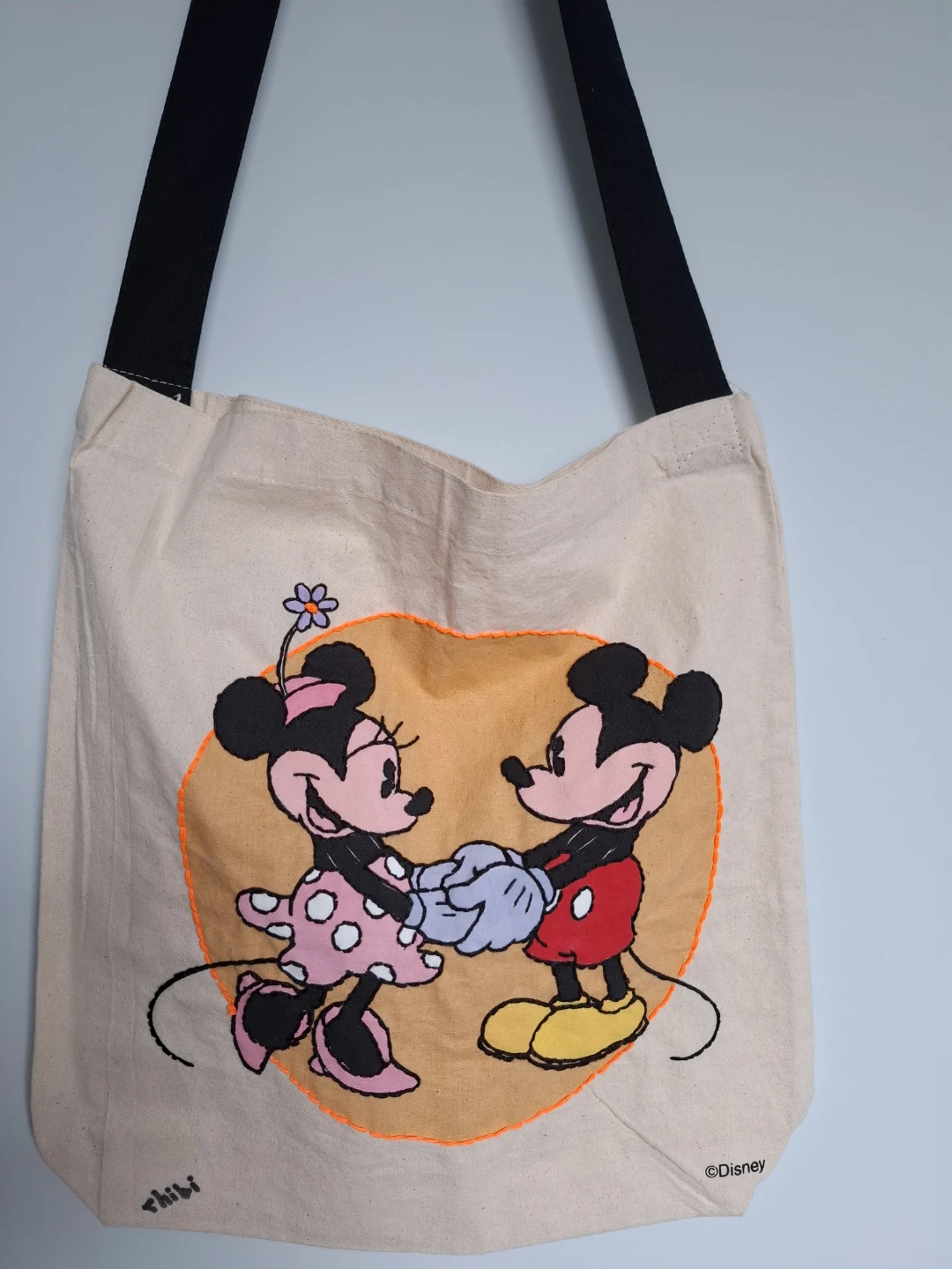 Disney Mickey and Minnie Mouse Canvas Tote Bag