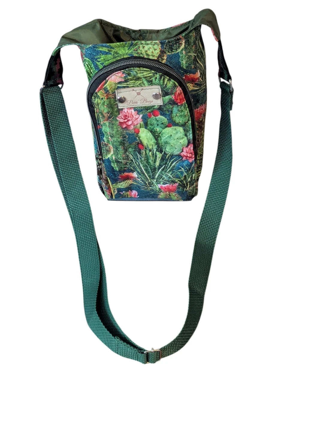 Cactus theme water bottle tote bag - photo 2