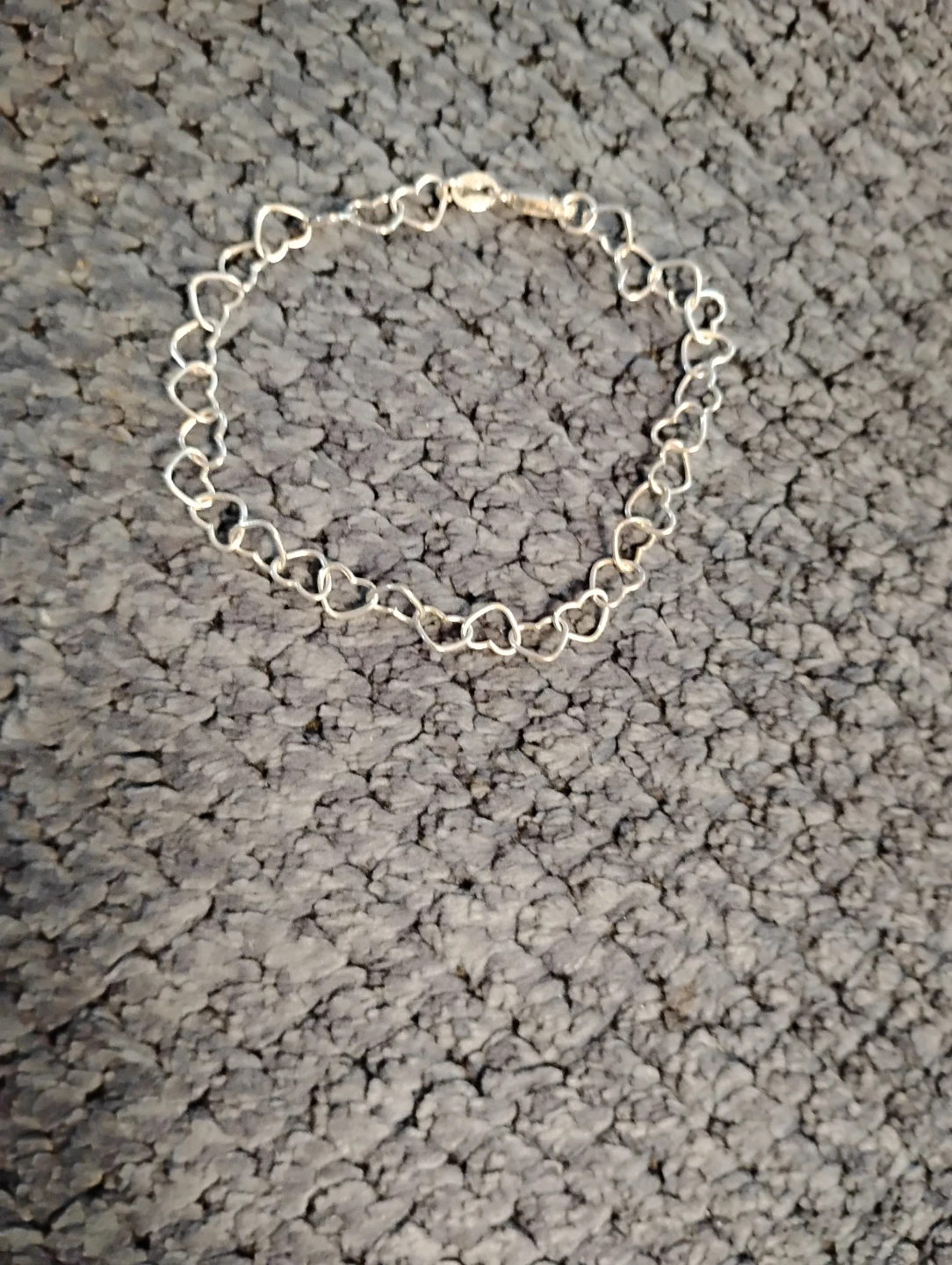 Silver Heart Link Bracelet - photo 3