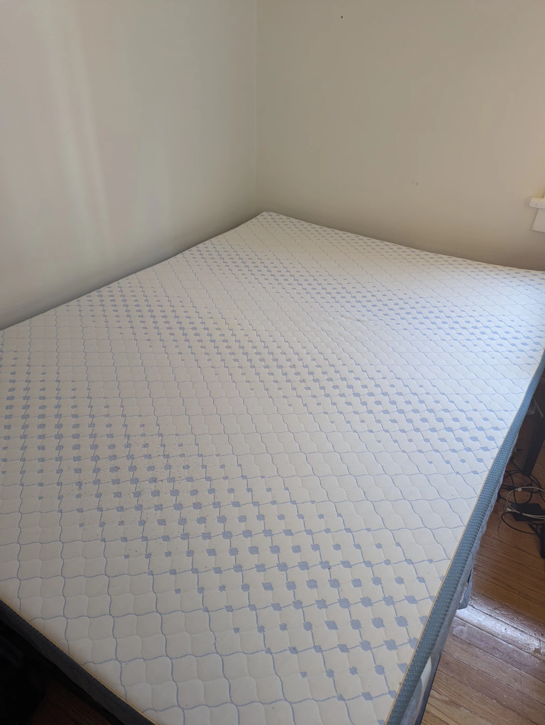 IKEA Vadsö Double Bed Mattress + Mattress Topper + Frame