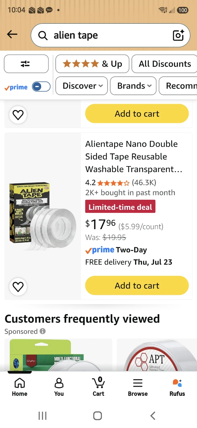 Alien Tape 3 packs ($4 each) - photo 3