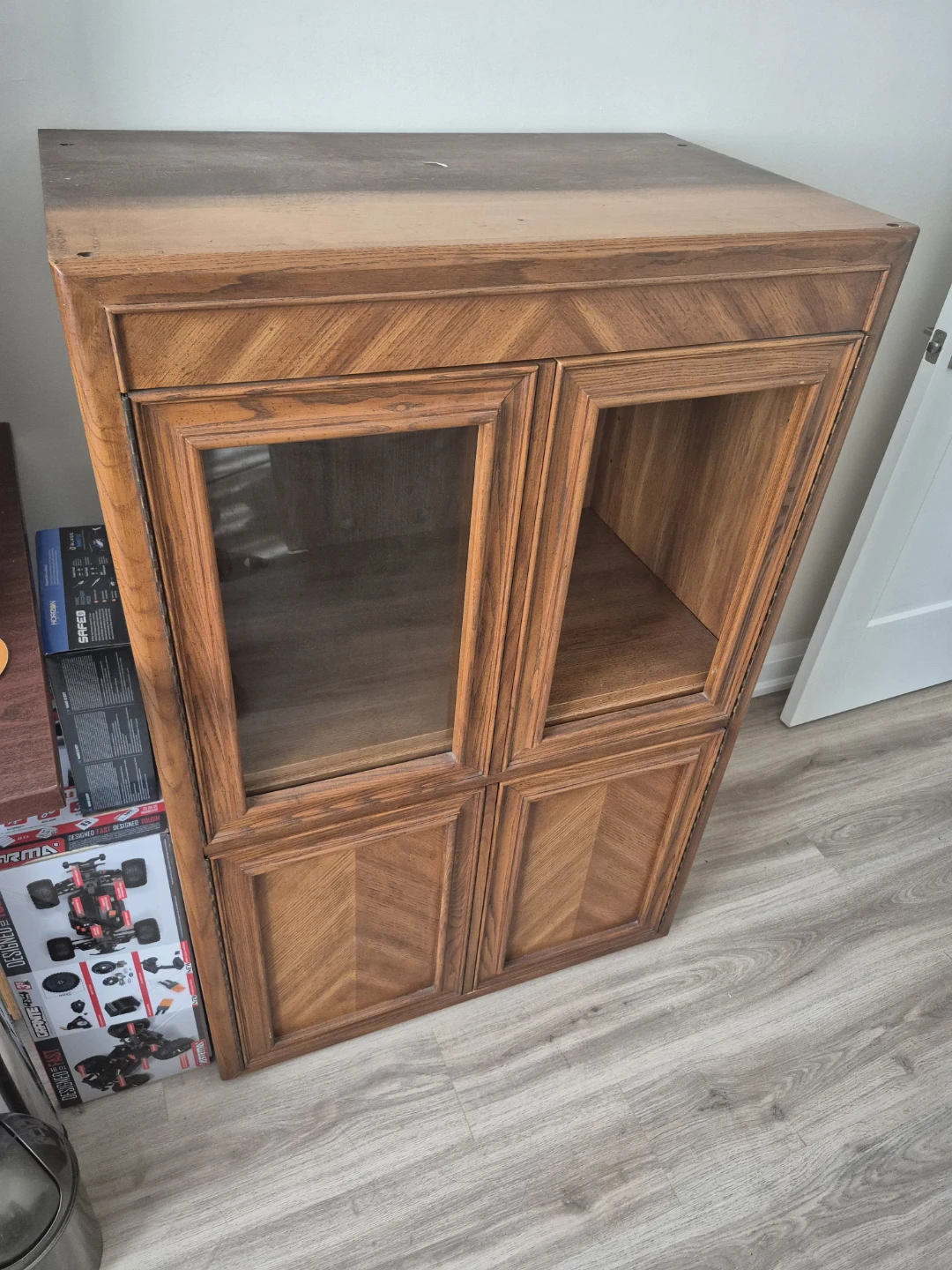 Wooden Cabinet with Glass Doors - photo 3