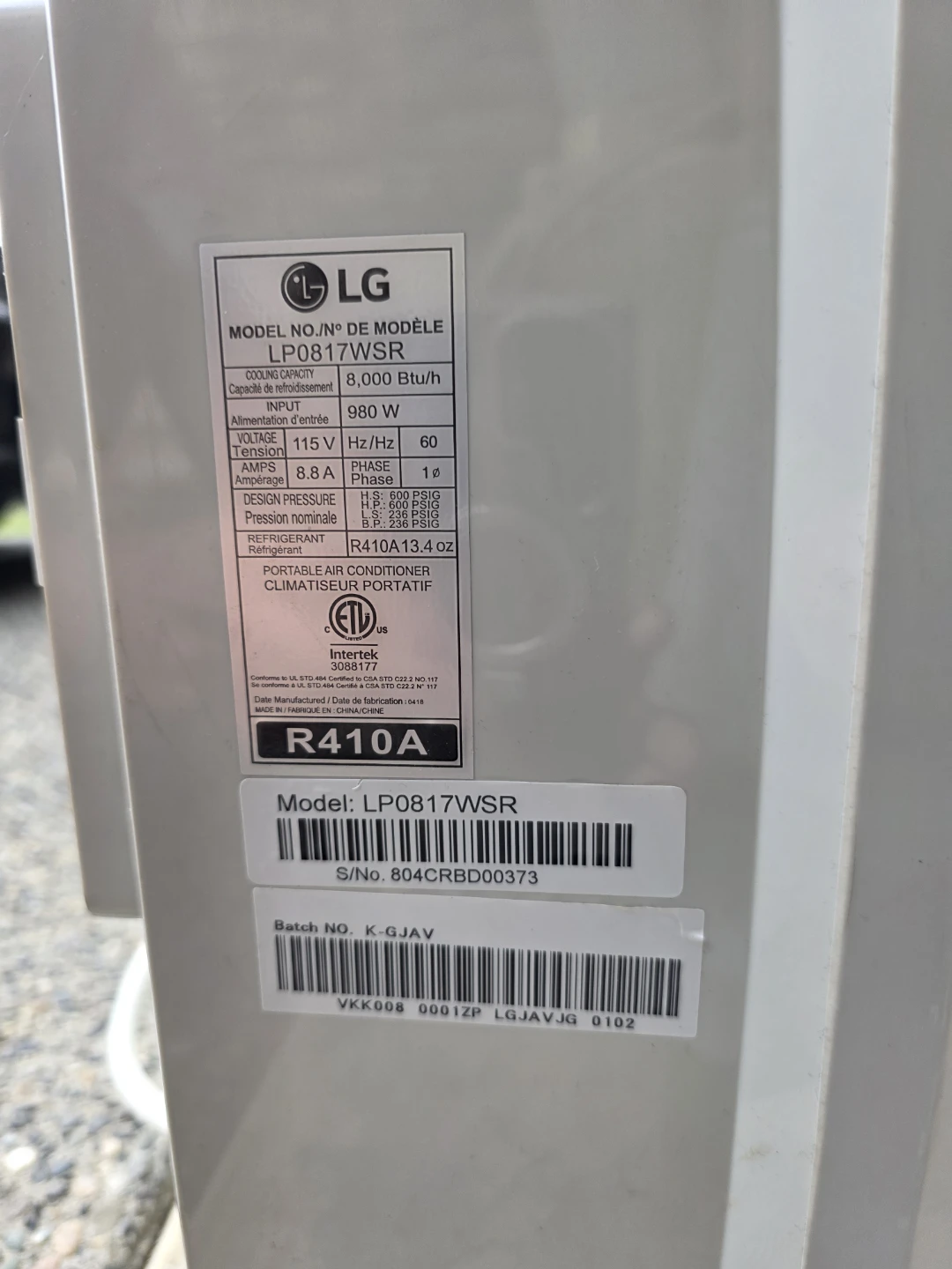 2 AC. LG 8,000 & Danby 12000 - photo 5