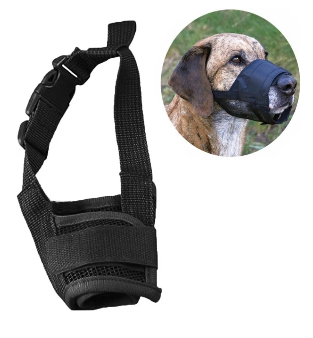 Black Mesh Dog Muzzle