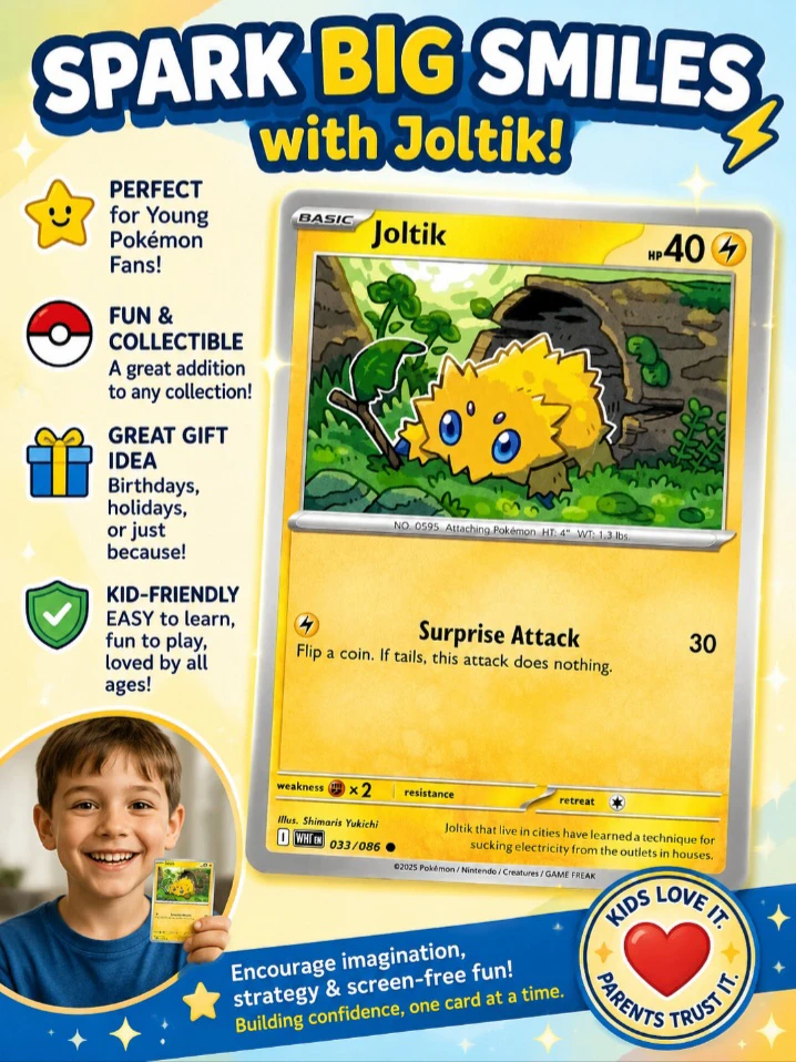 POKEMON CARD: JOLTIK- LIGHTNING TYPE 🌩