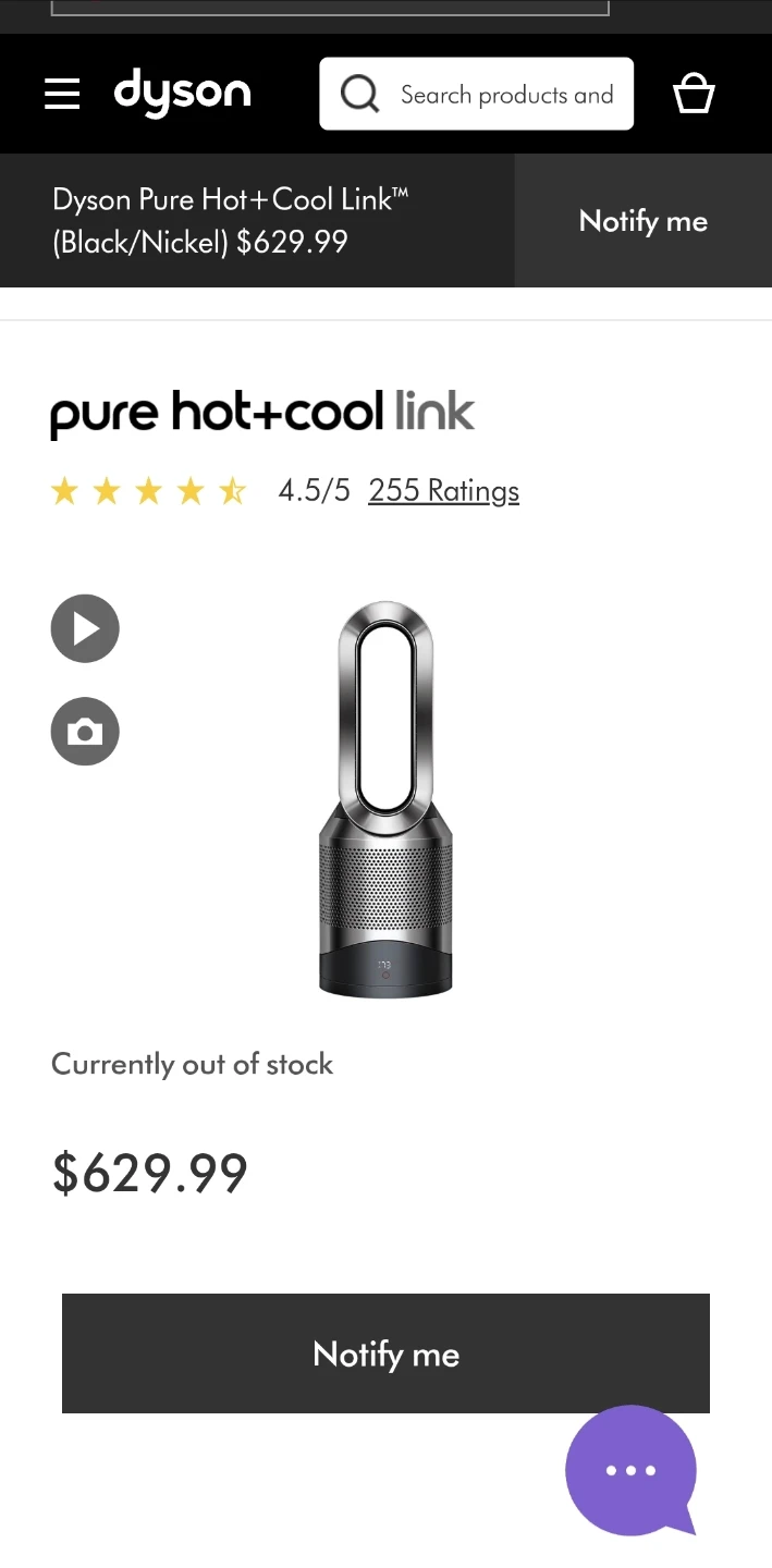 Dyson Pure Hot+Cool Link Air Purifier Fan - photo 5