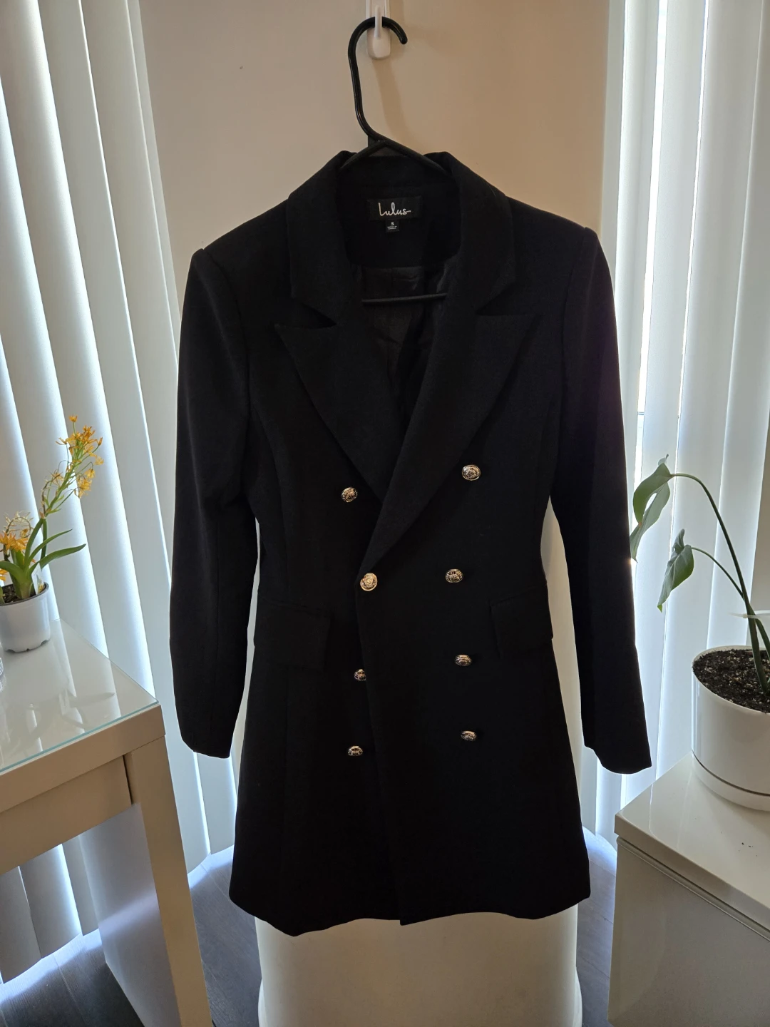 Lulus Black Double-Breasted Blazer
