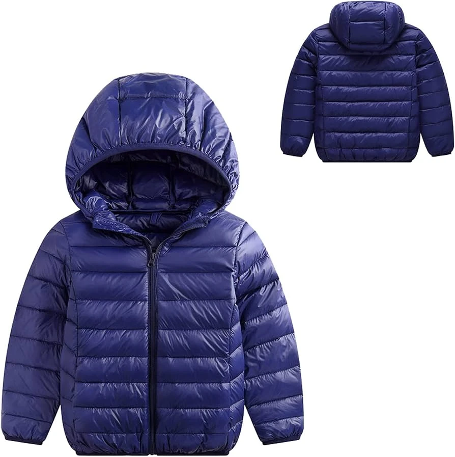 Blue Hooded Puffer Jacket - photo 2