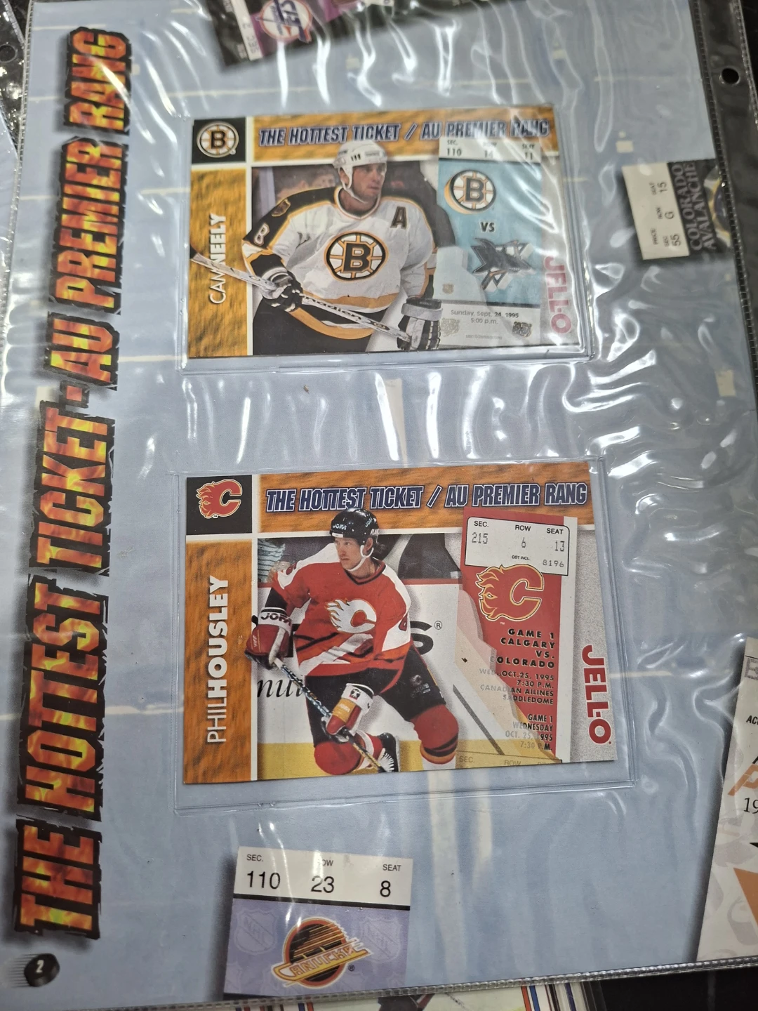 Collection of NHL Hottest Ticket Cards & Stamp Cards - photo 4