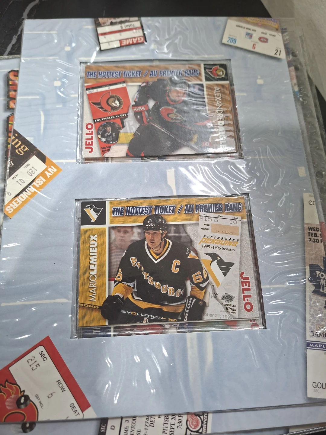 Collection of NHL Hottest Ticket Cards & Stamp Cards - photo 2