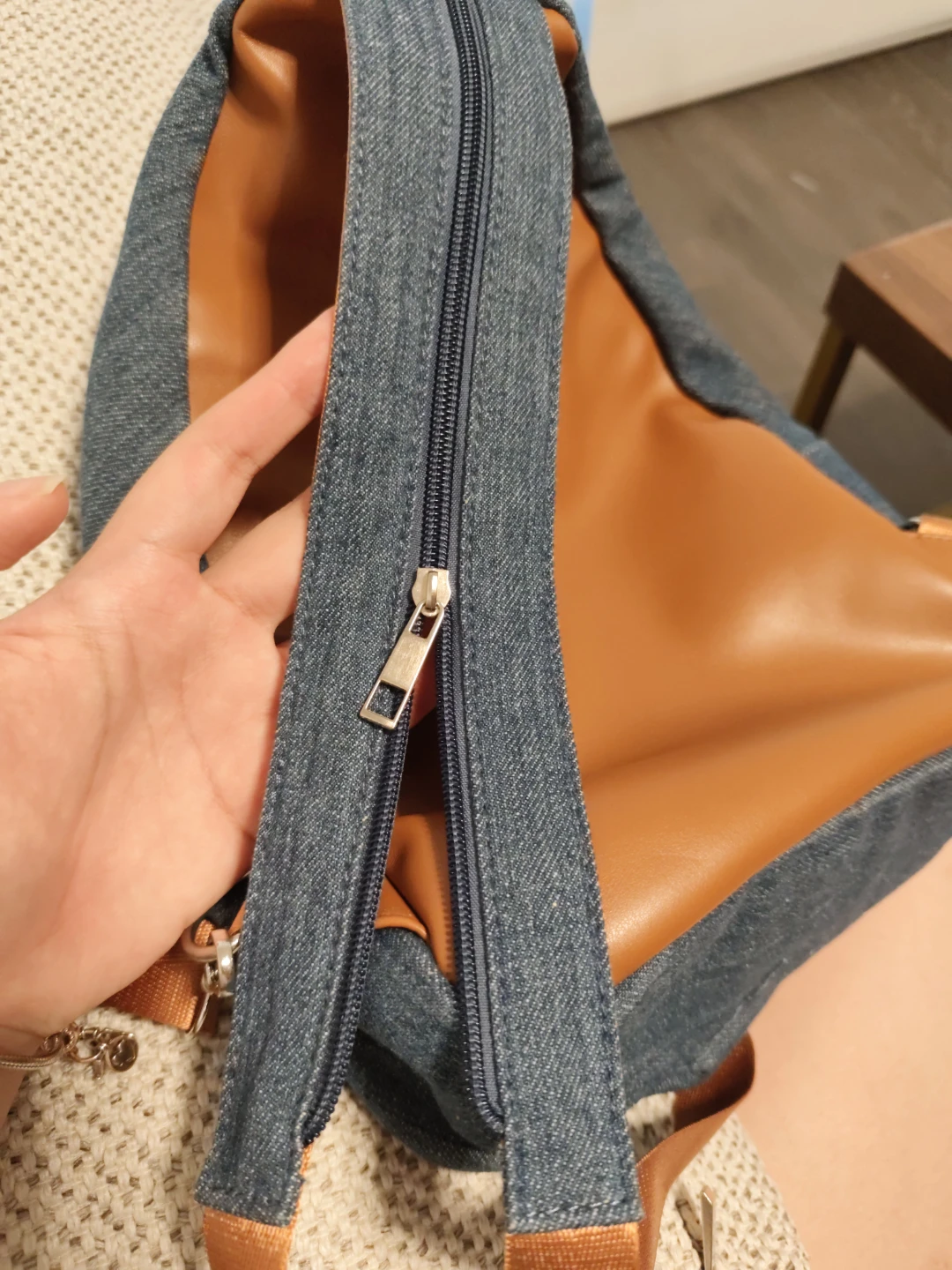 Denim Ita Bag Backpack/Crossbody Bag - Adjustable Strap - photo 3