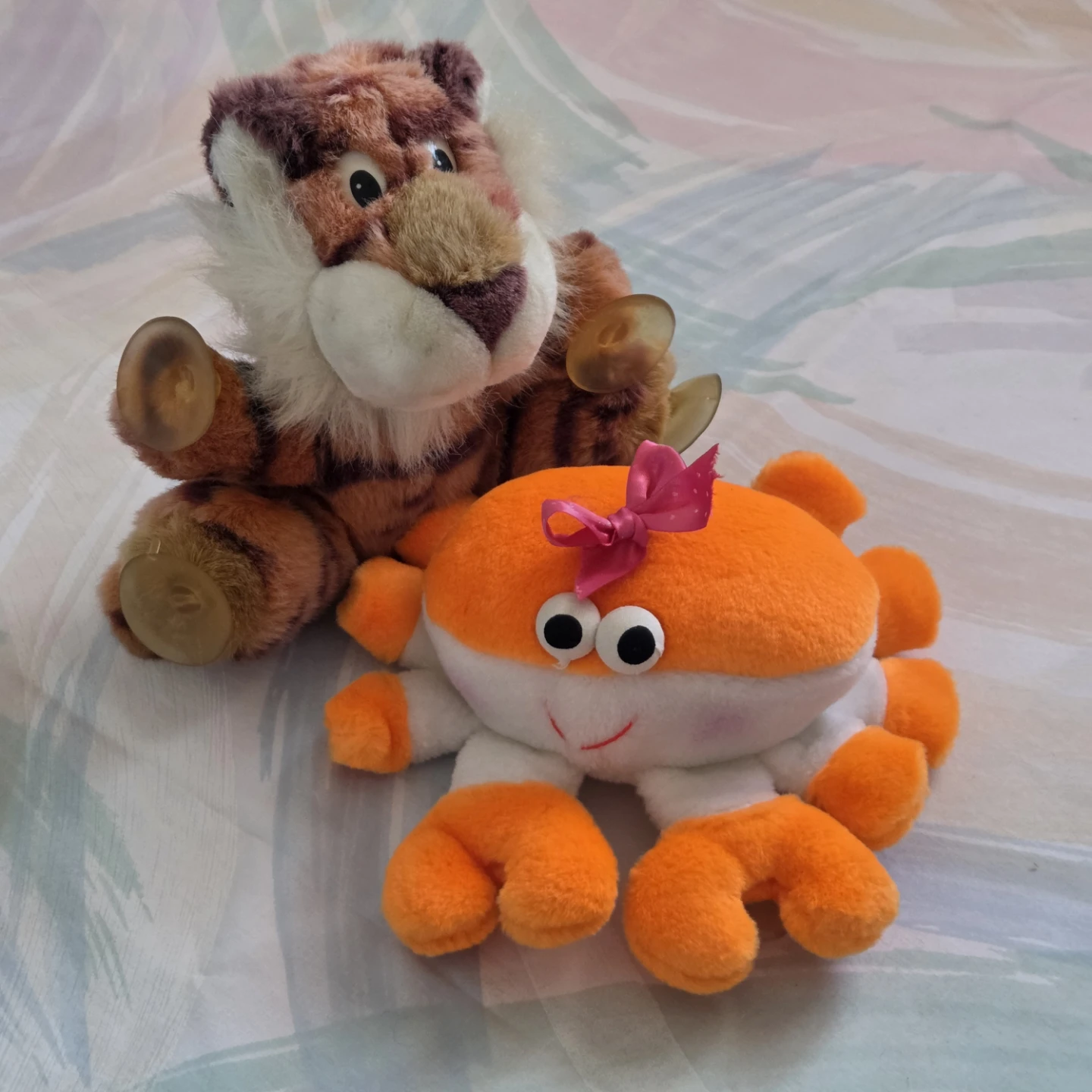 Tiger and Crab Plushies