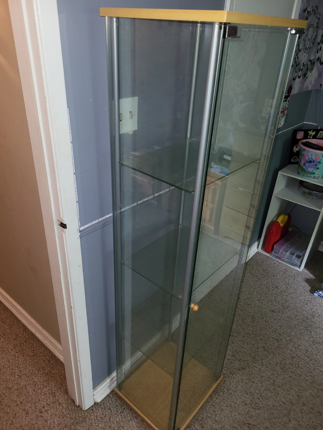 Glass Display Cabinet with Metal Frame - photo 4