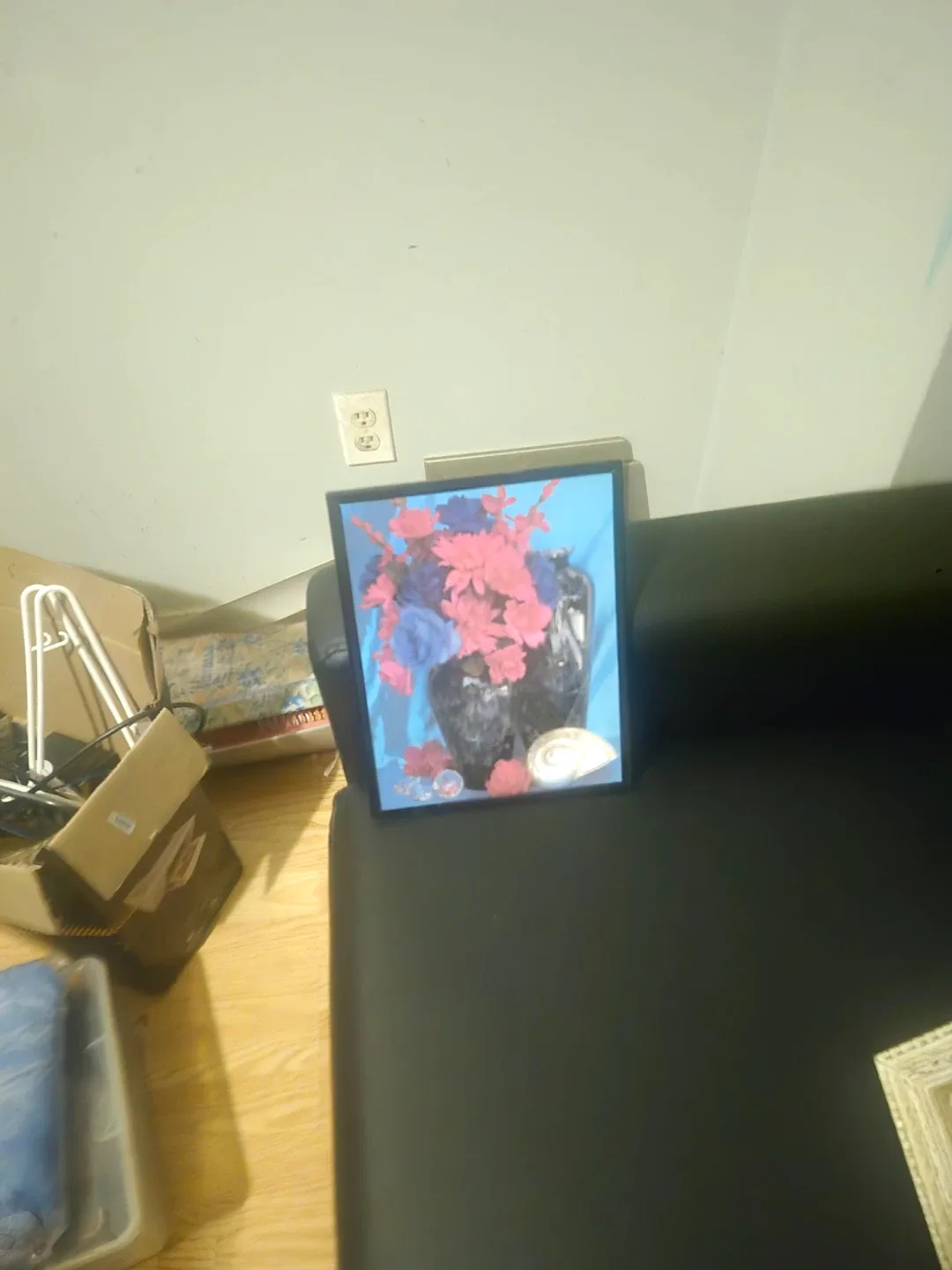 Framed Flower Picture Art