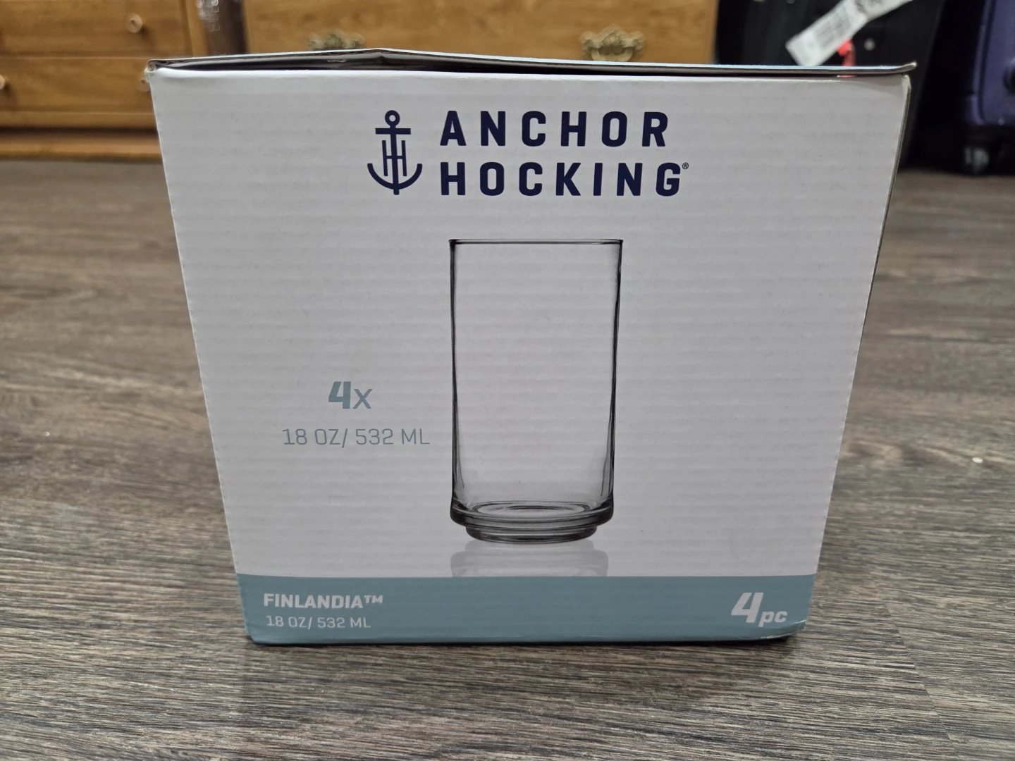 Anchor Hocking Finlandia 18oz Glass Tumblers - Set of 4 - photo 2