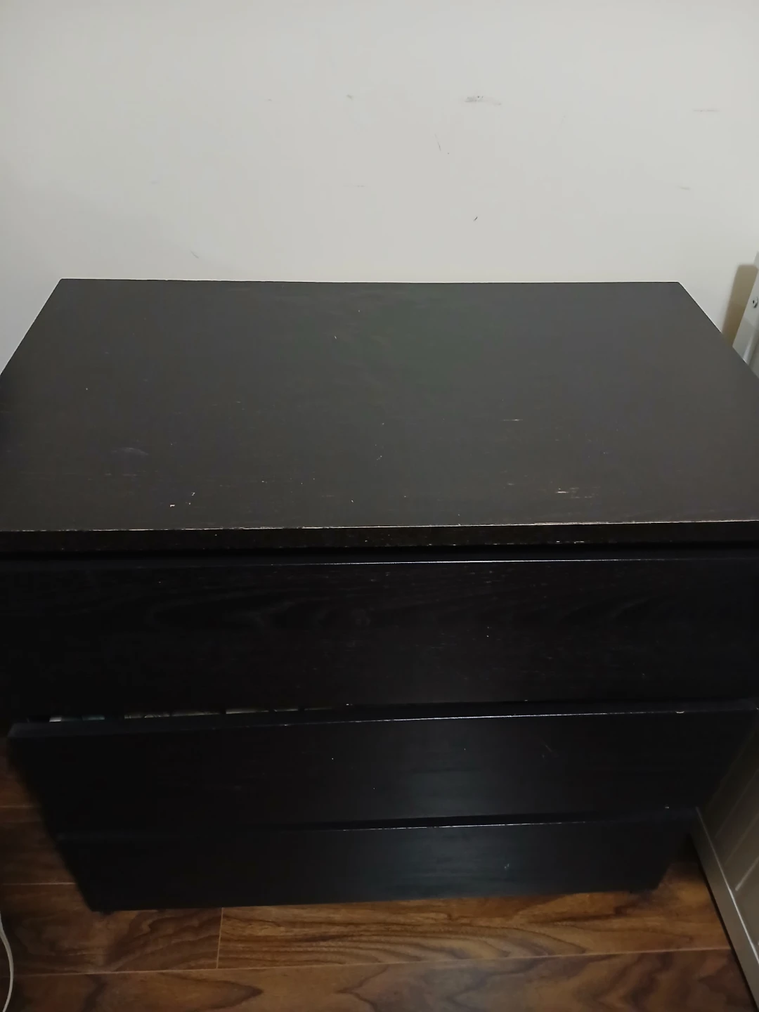 Black 3-Drawer Dresser - photo 2