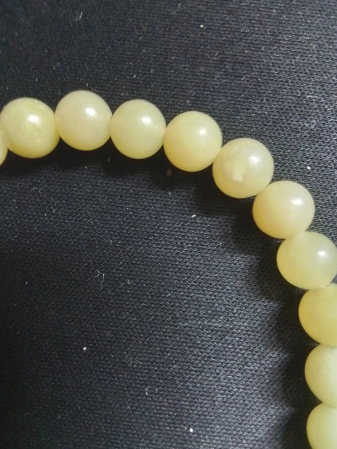 Stunning Natural Lemon Jade Beaded Stretch Bracelet - photo 2