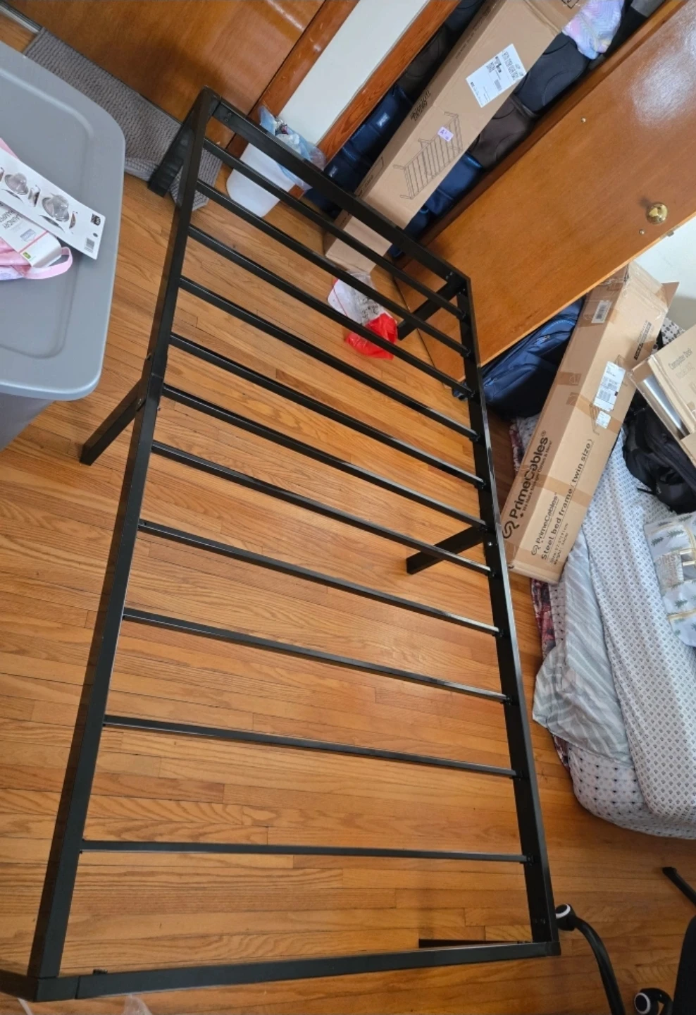 Black Metal Bed Frame - Twin Size