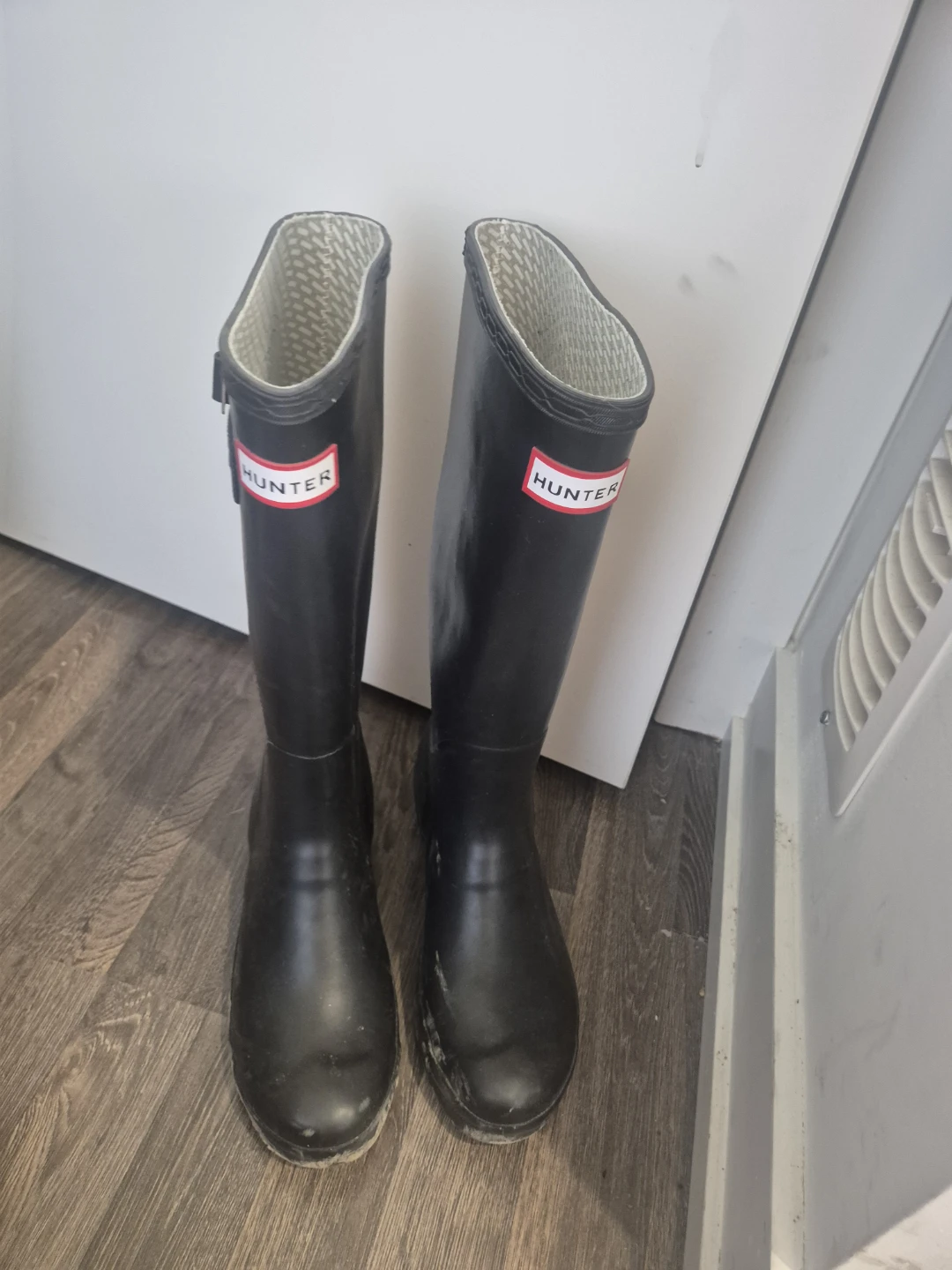 Hunter Boots Tall Black Rubber Rain Boots