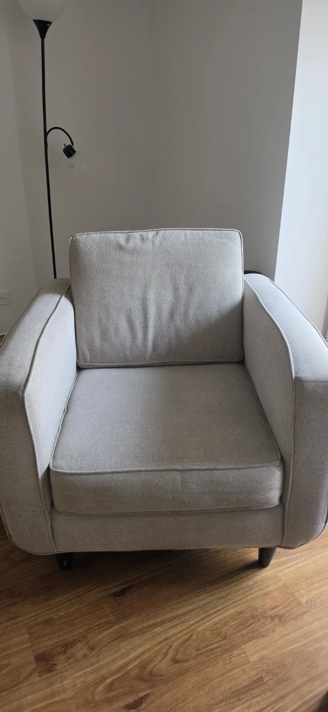 Light Gray Accent Chair