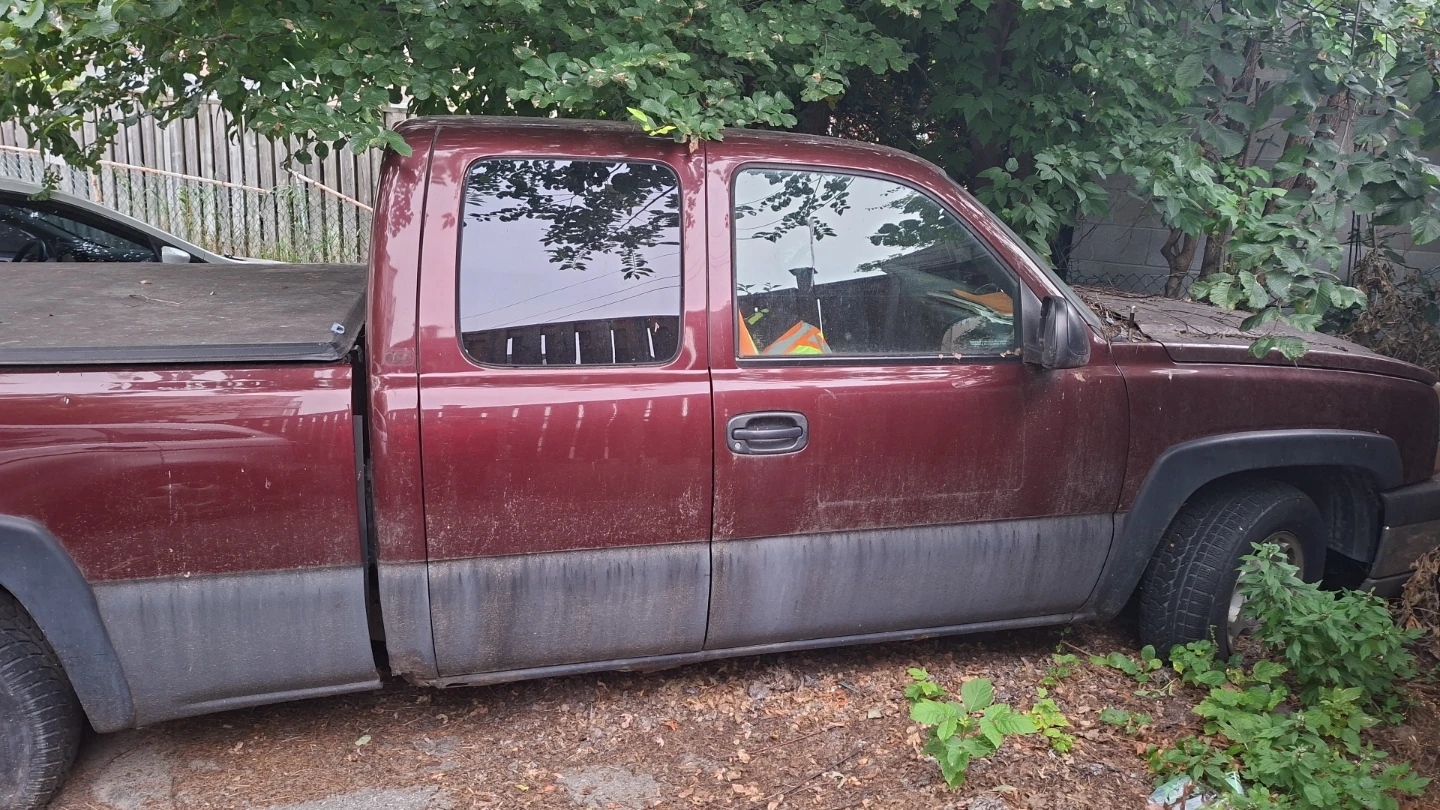 Maroon Chevrolet Pickup Truck