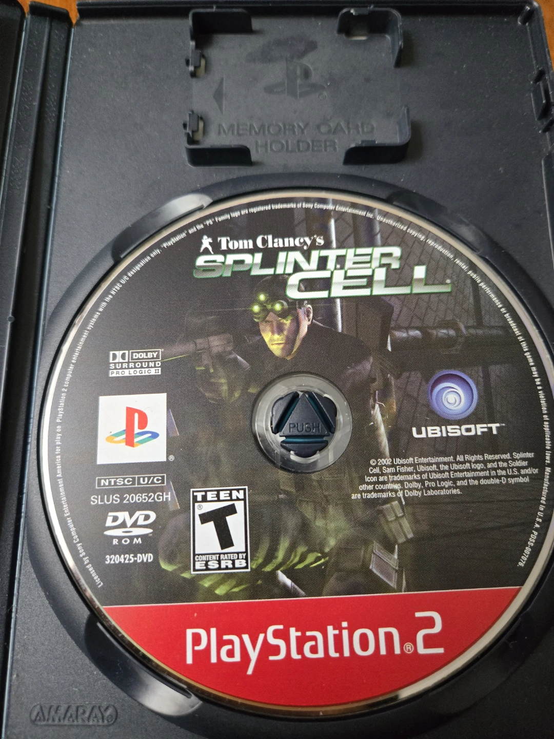 Tom Clancy's Splinter Cell PlayStation 2 Game