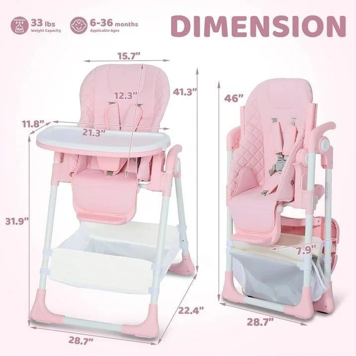 New foldable baby high chair - photo 2