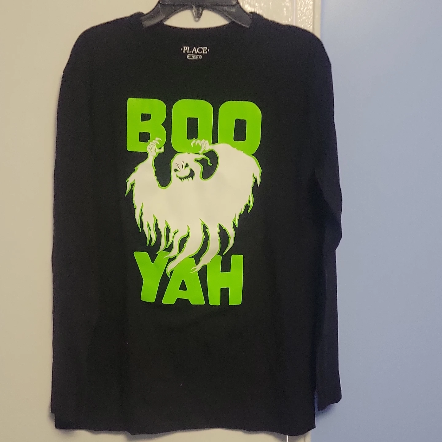 The Children's Place Long Sleeve Boo Yah Ghost Shirt XXL/16 - photo 3