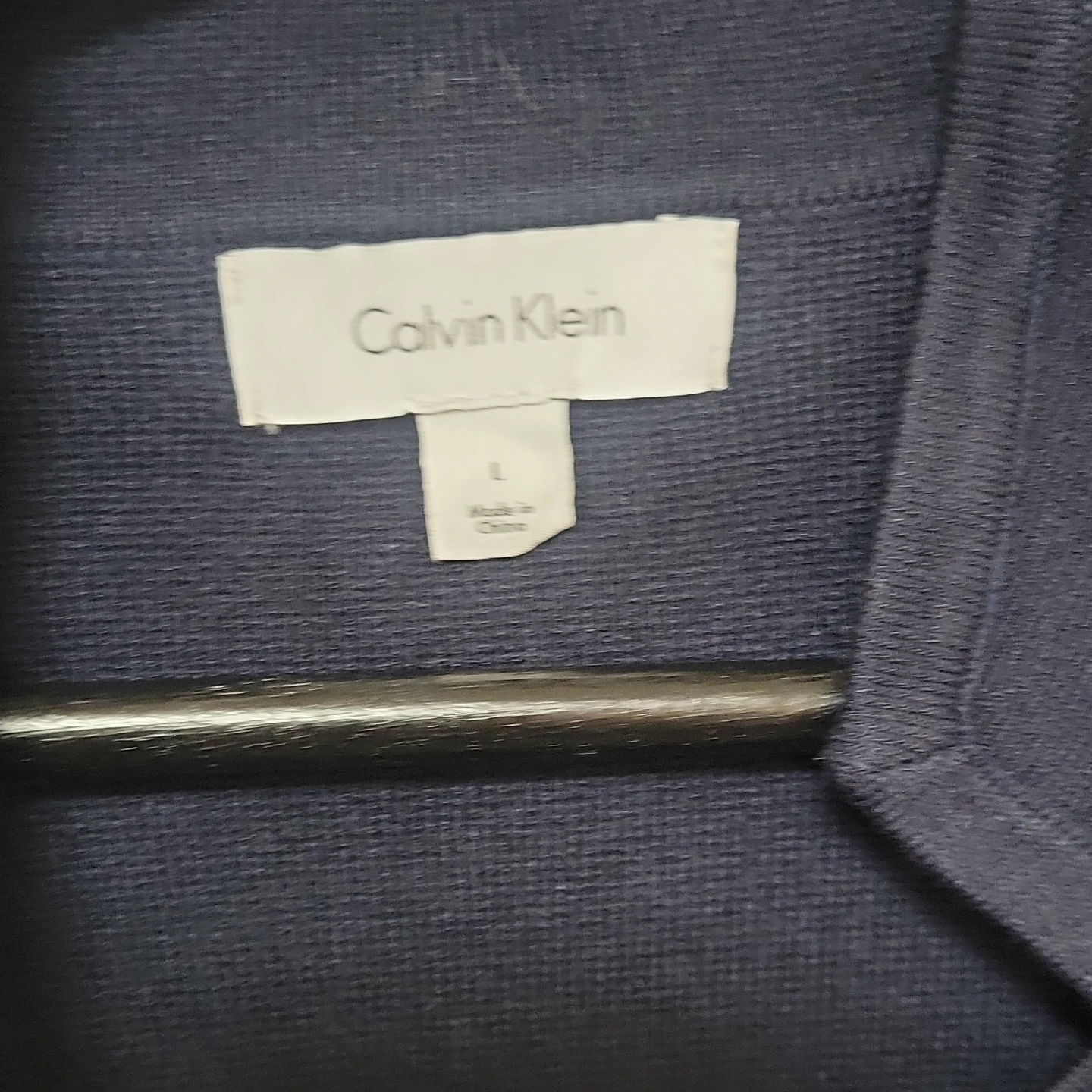 Calvin Klein Navy Blue Cardigan Button Up Jacket - Size L - photo 3