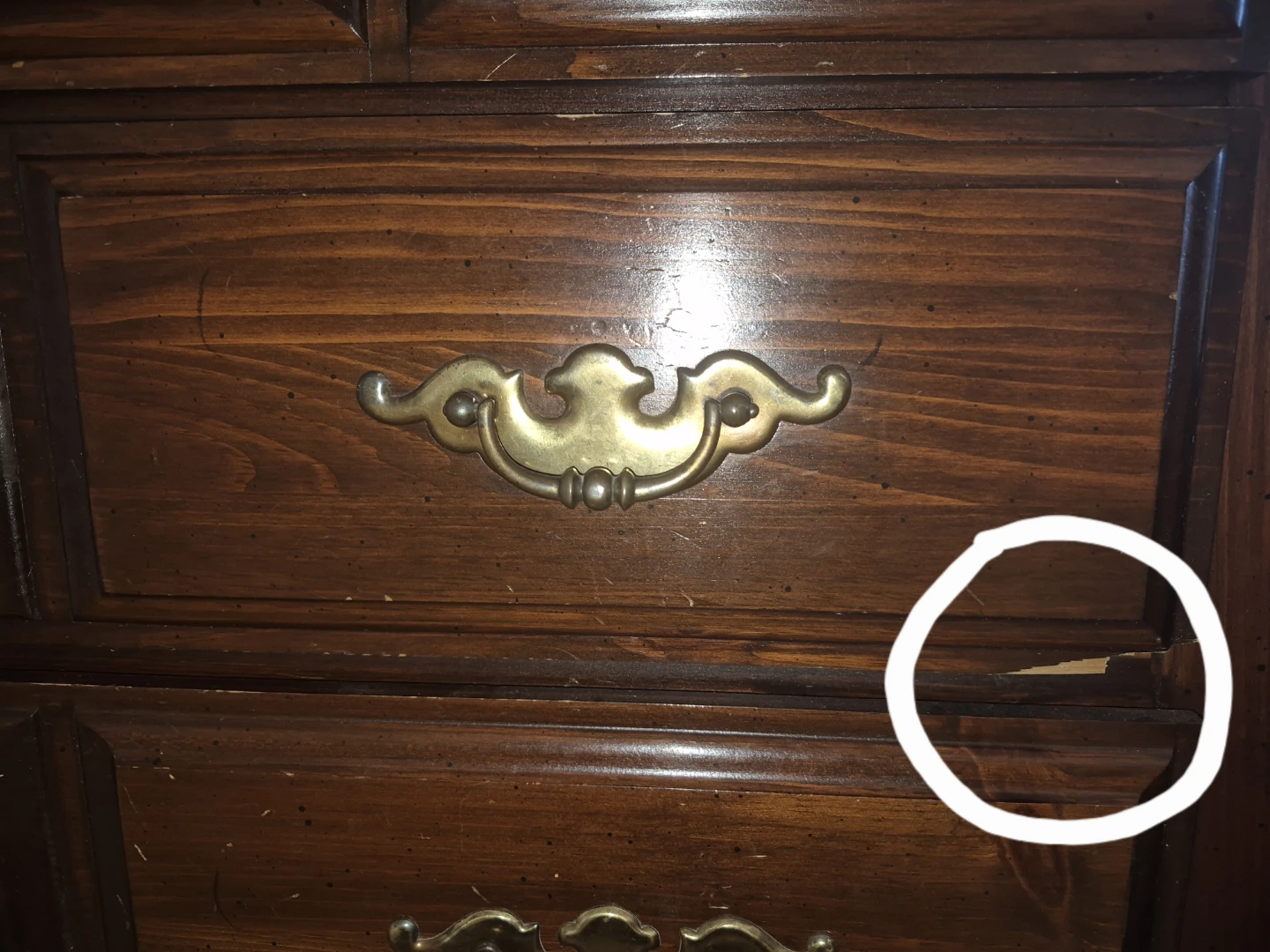 Brown Wooden Dresser - photo 3