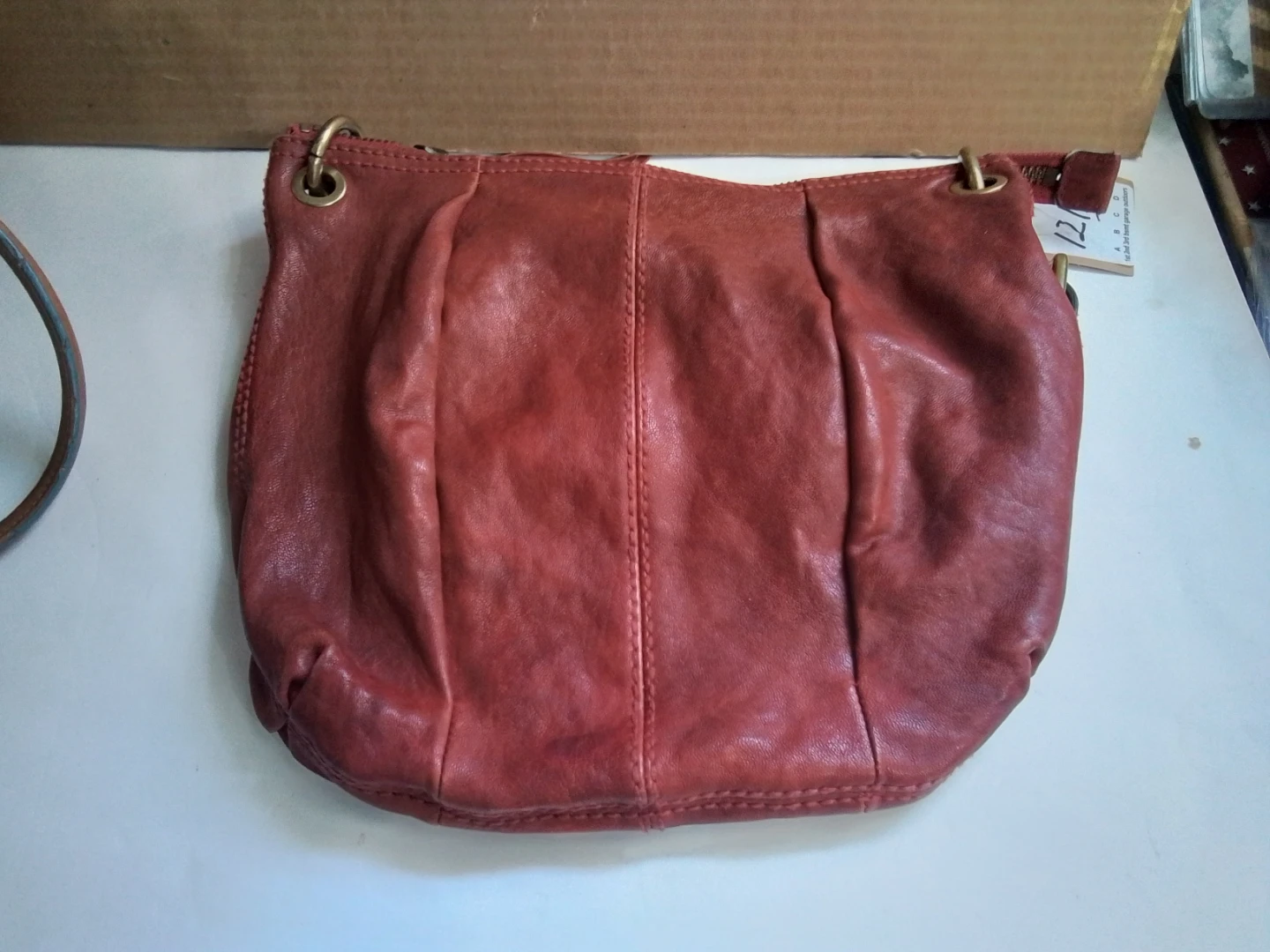 Fossil Red Leather Shoulder Bag - photo 5
