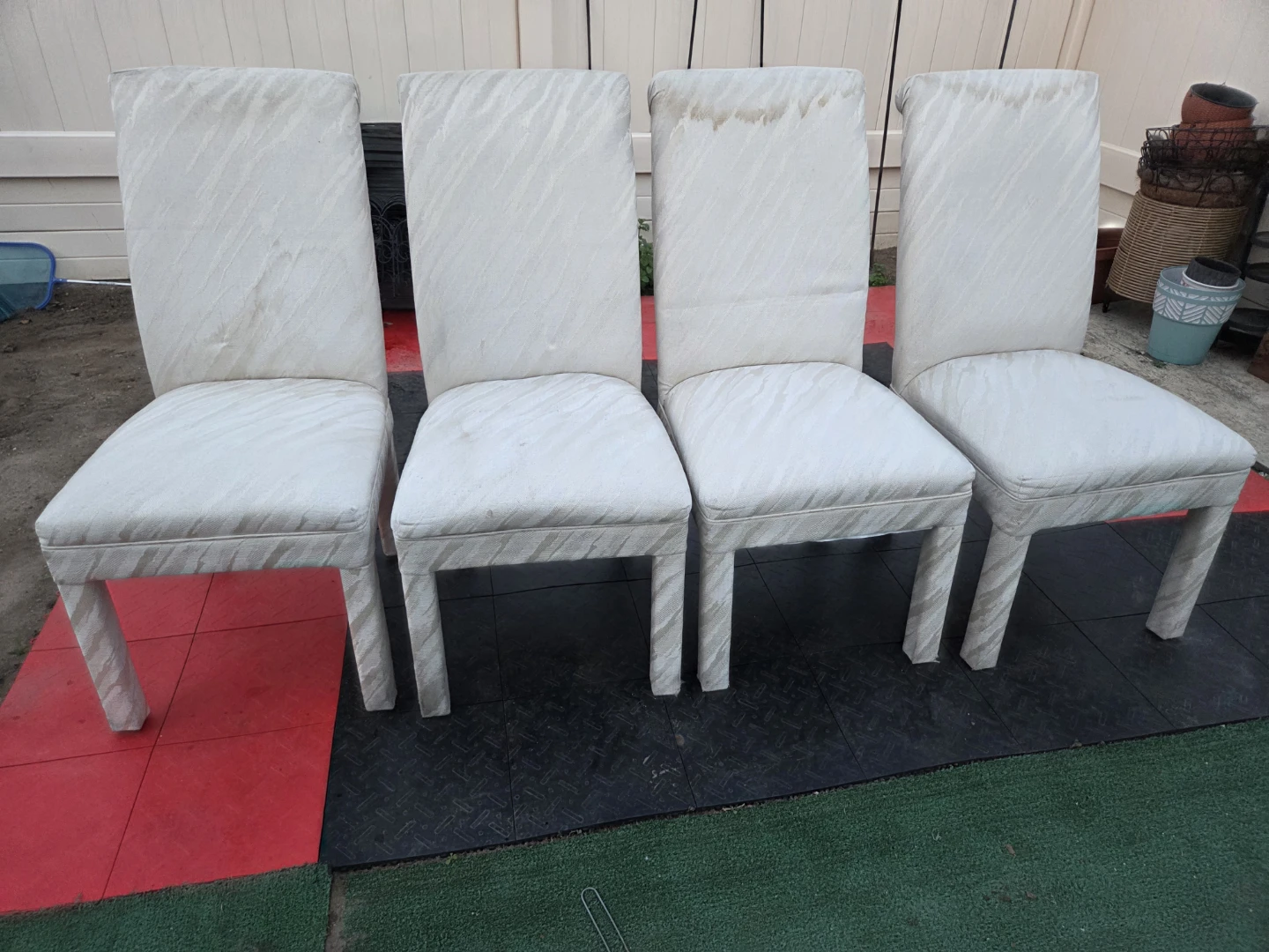 Set of 4 Upholstered Dining Chairs
