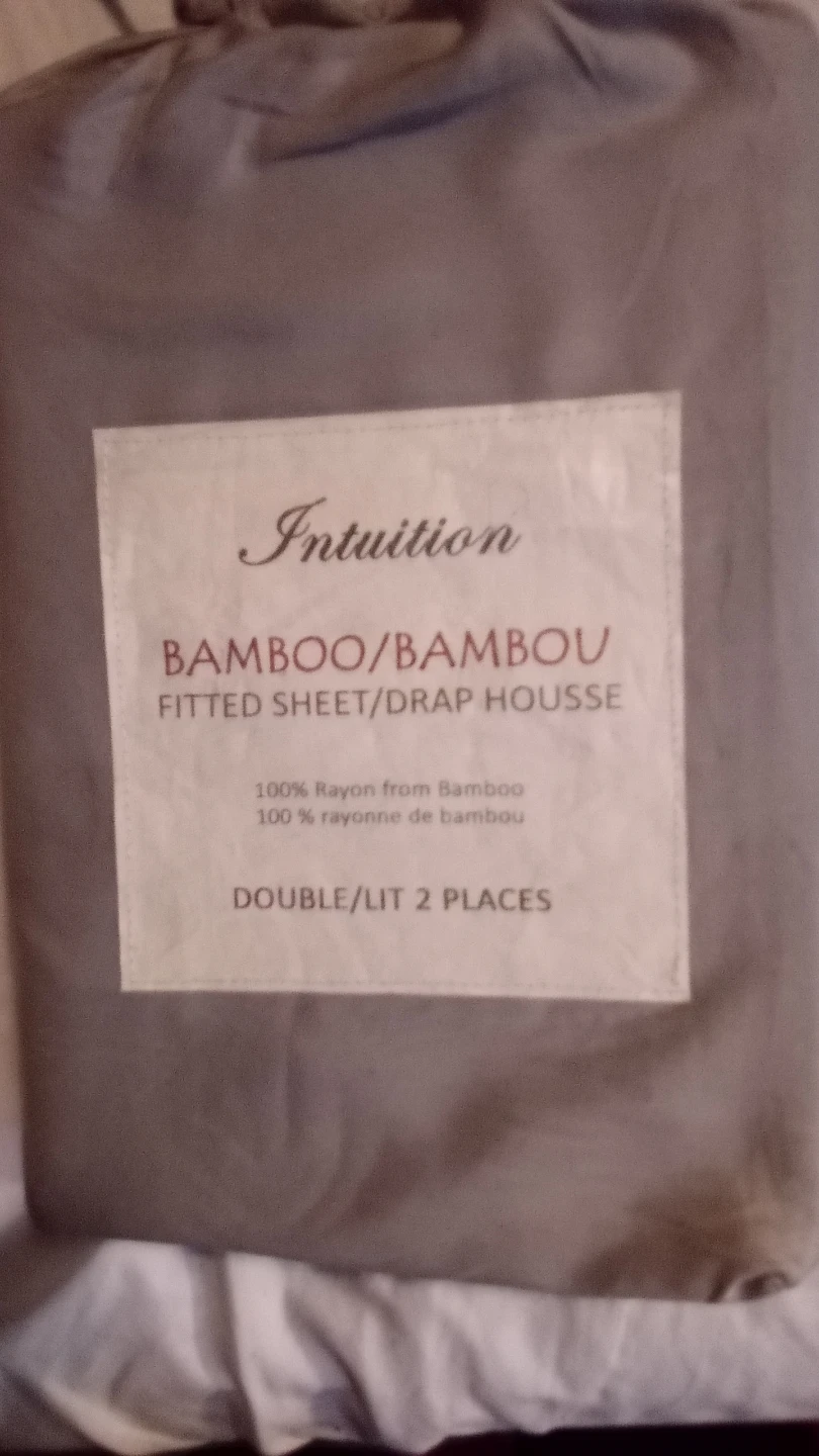Intuition Bamboo/Bambou Fitted Sheet Double/Lit 2 Places