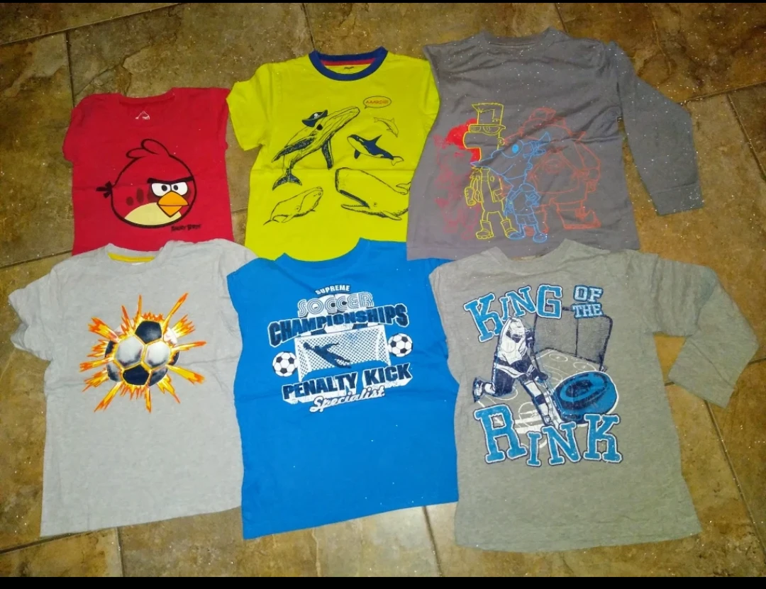 Boy's Graphic Print Shirts Size 7/8