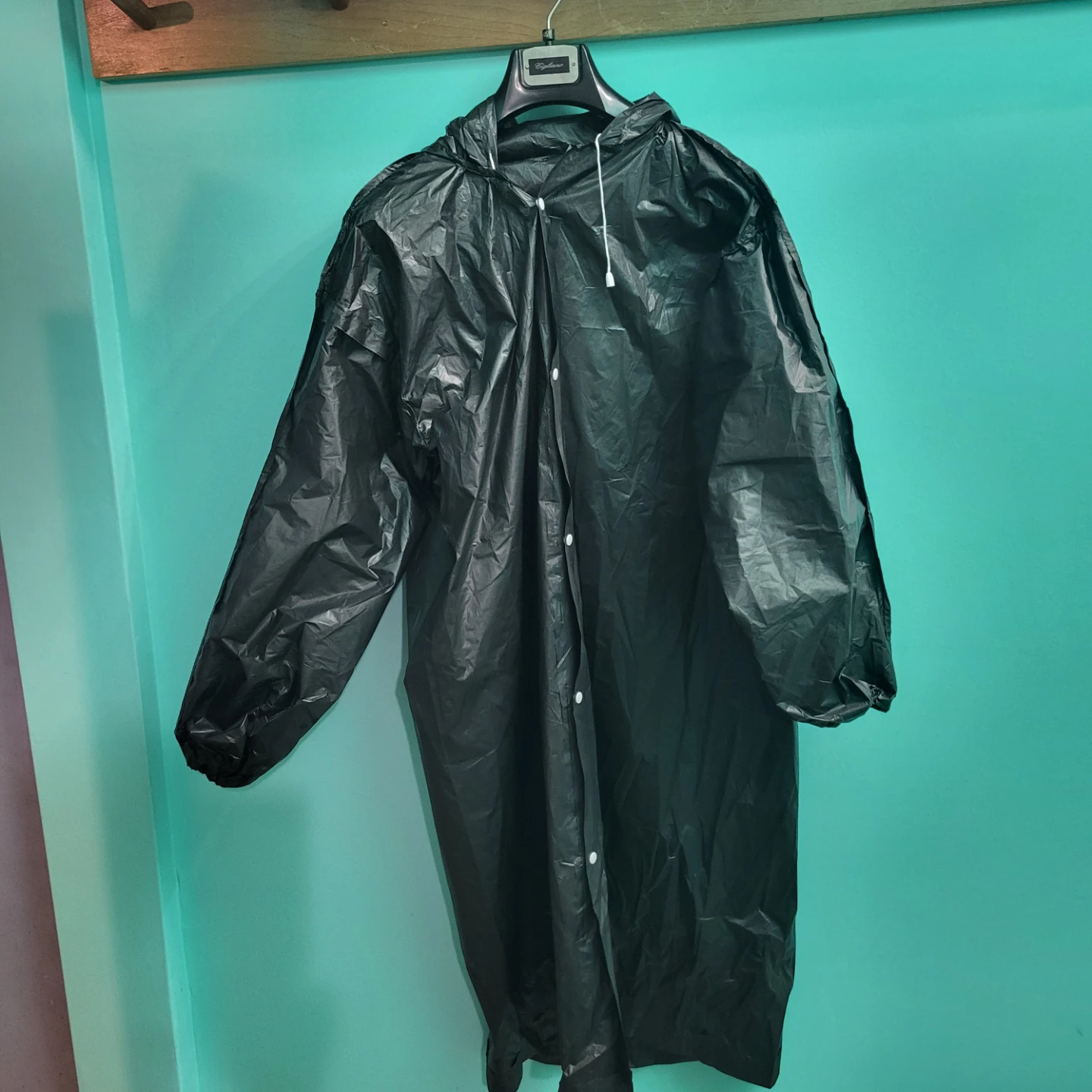 EVA Lightweight Raincoat - Black
