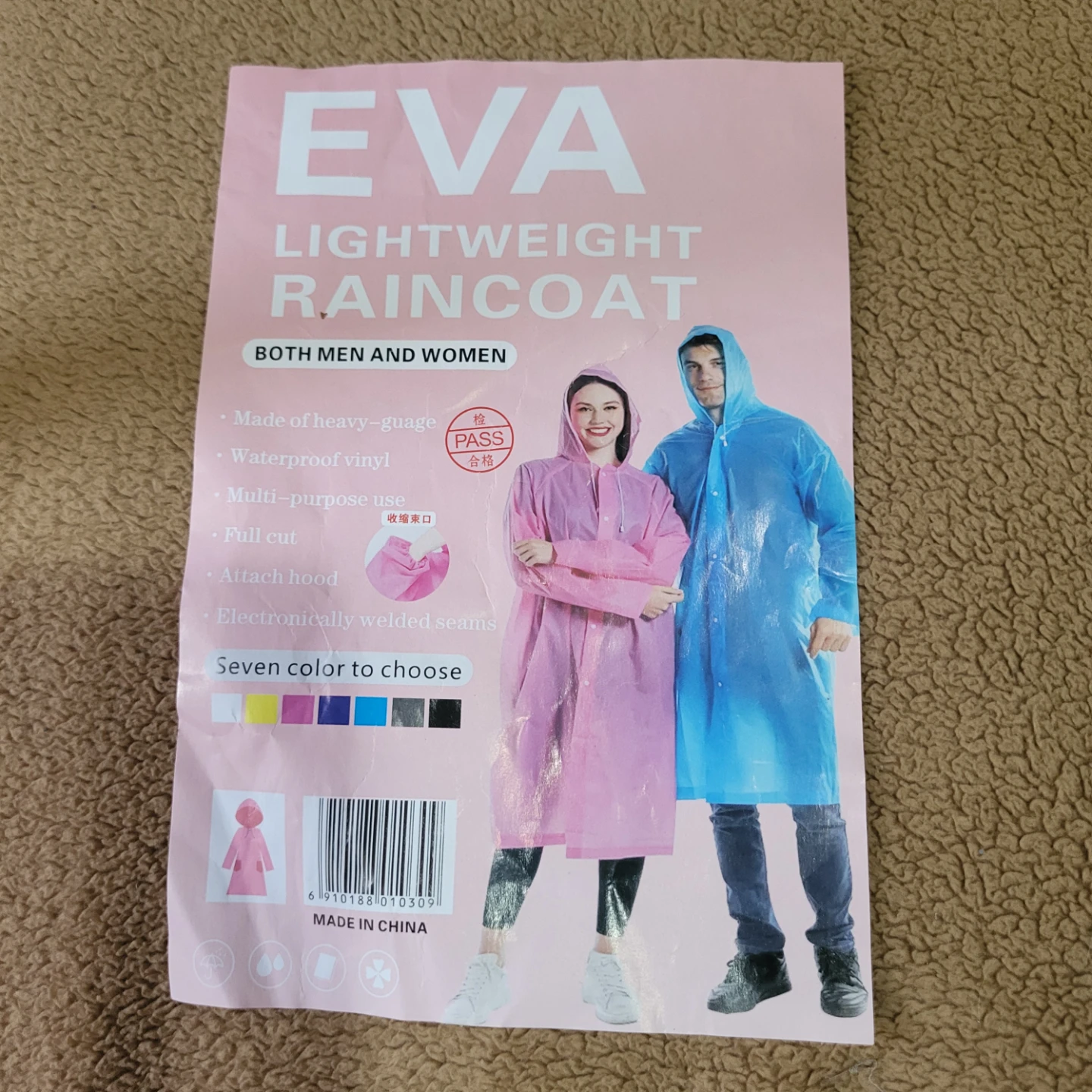 EVA Lightweight Raincoat - Black - photo 3