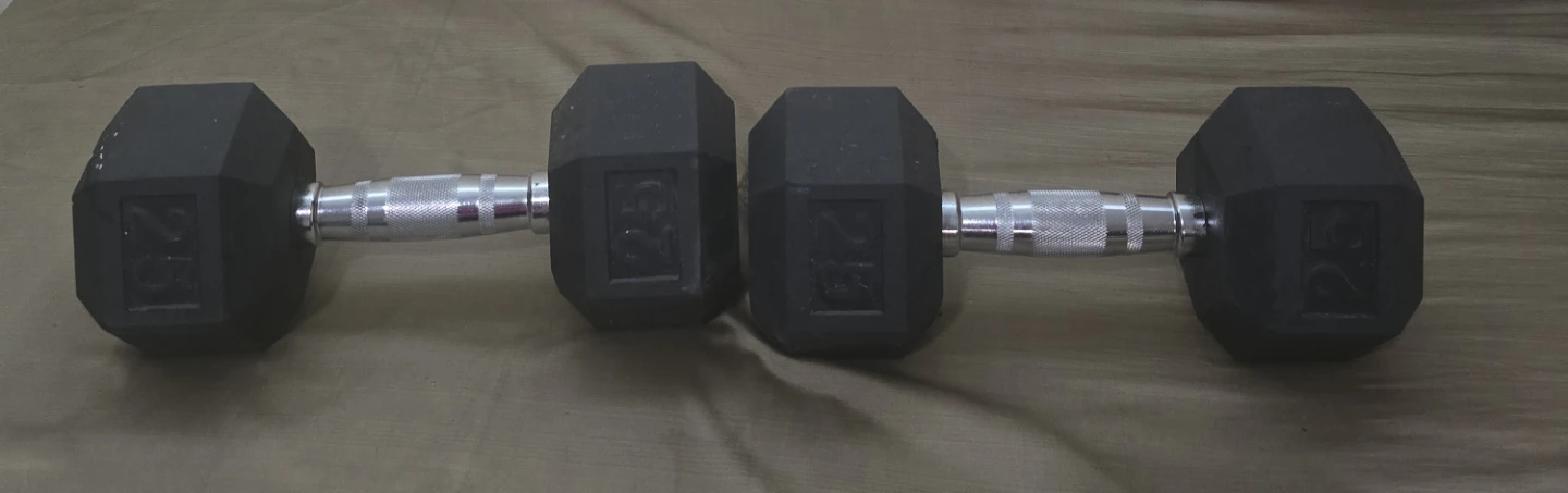 25 lb Hex Dumbbells (Pair)
