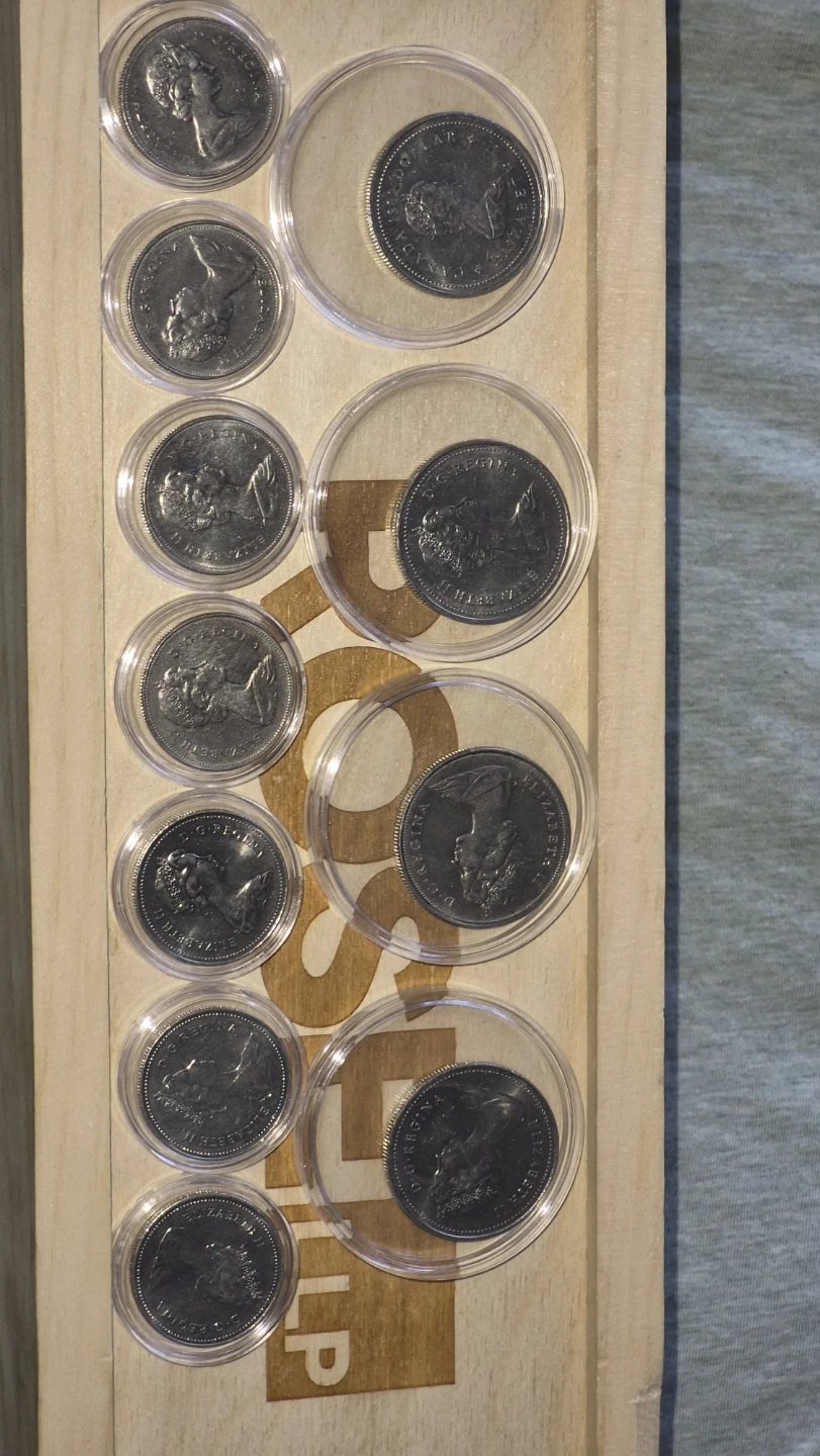 Canadian Coins dollars and 50 cents - photo 2