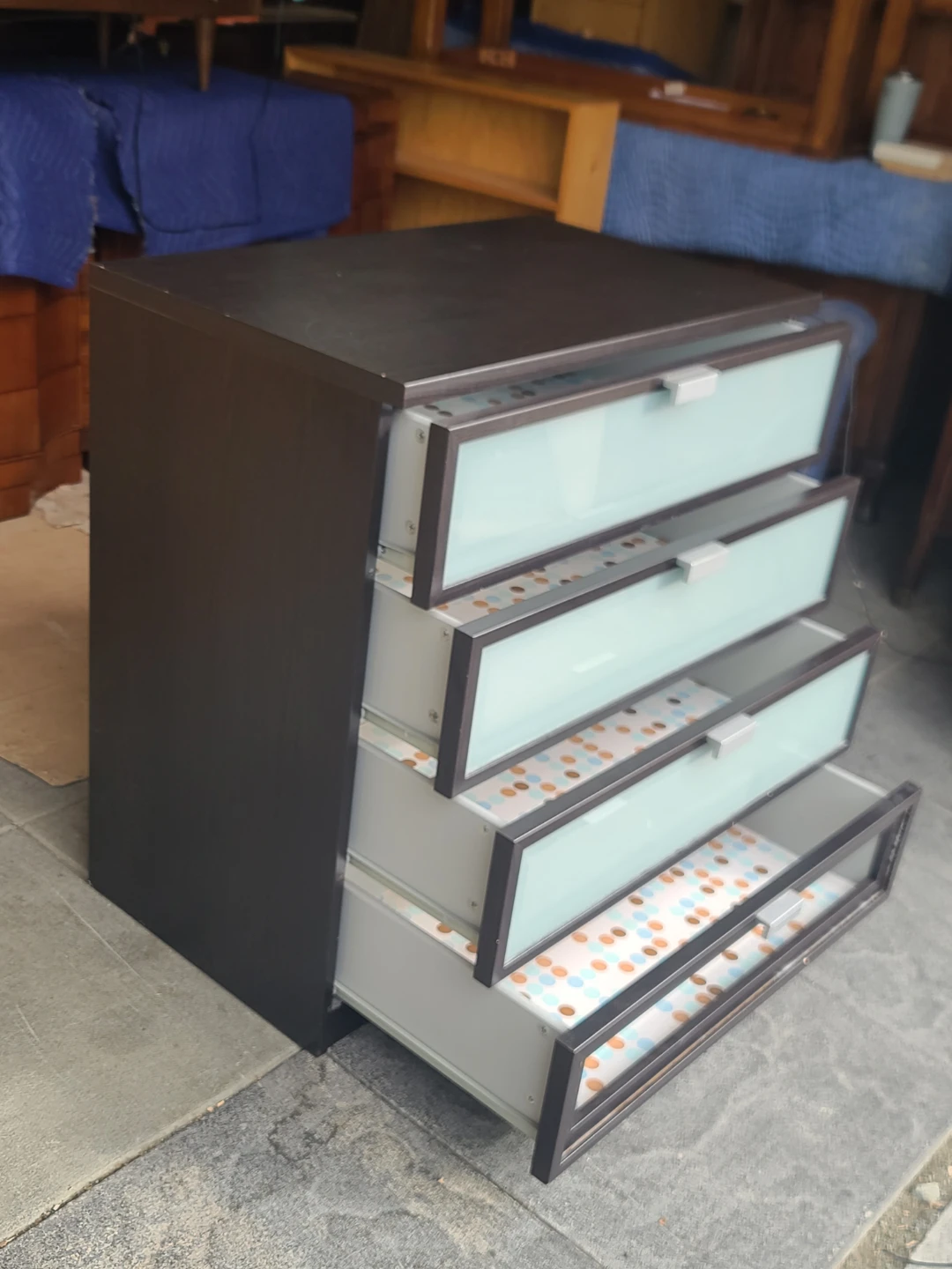IKEA Hopen 4-Drawer Chest with Frosted Glass - photo 3