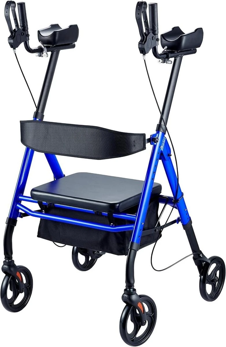 Blue Walker with Seat and Basket