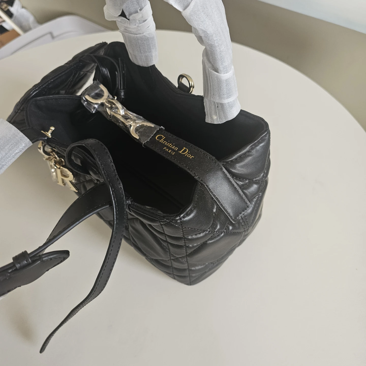 Christian Dior Black Leather Lady Dior Handbag - photo 4