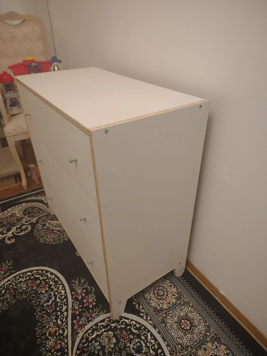 White 3-Drawer Dresser - photo 3