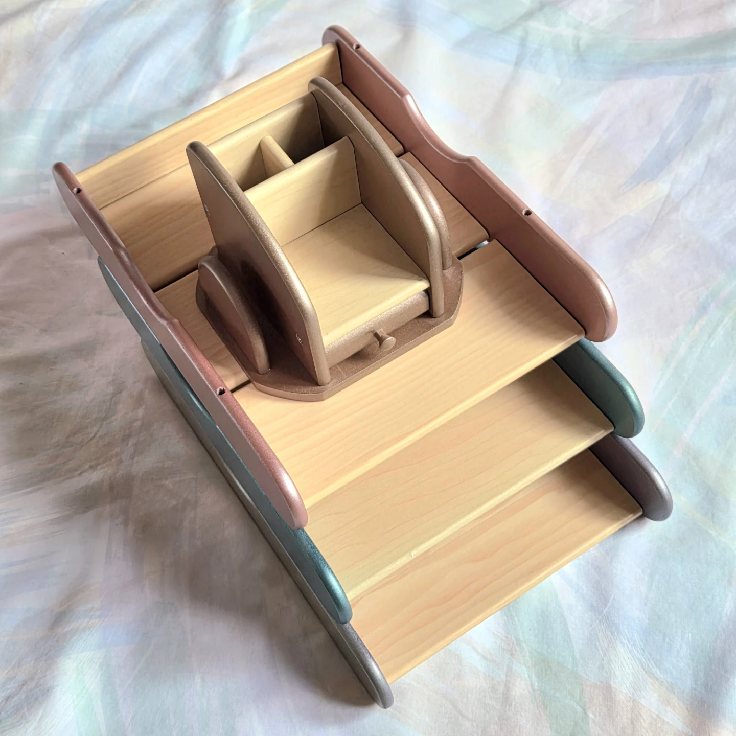 Set of Wooden Desktop Organizers
